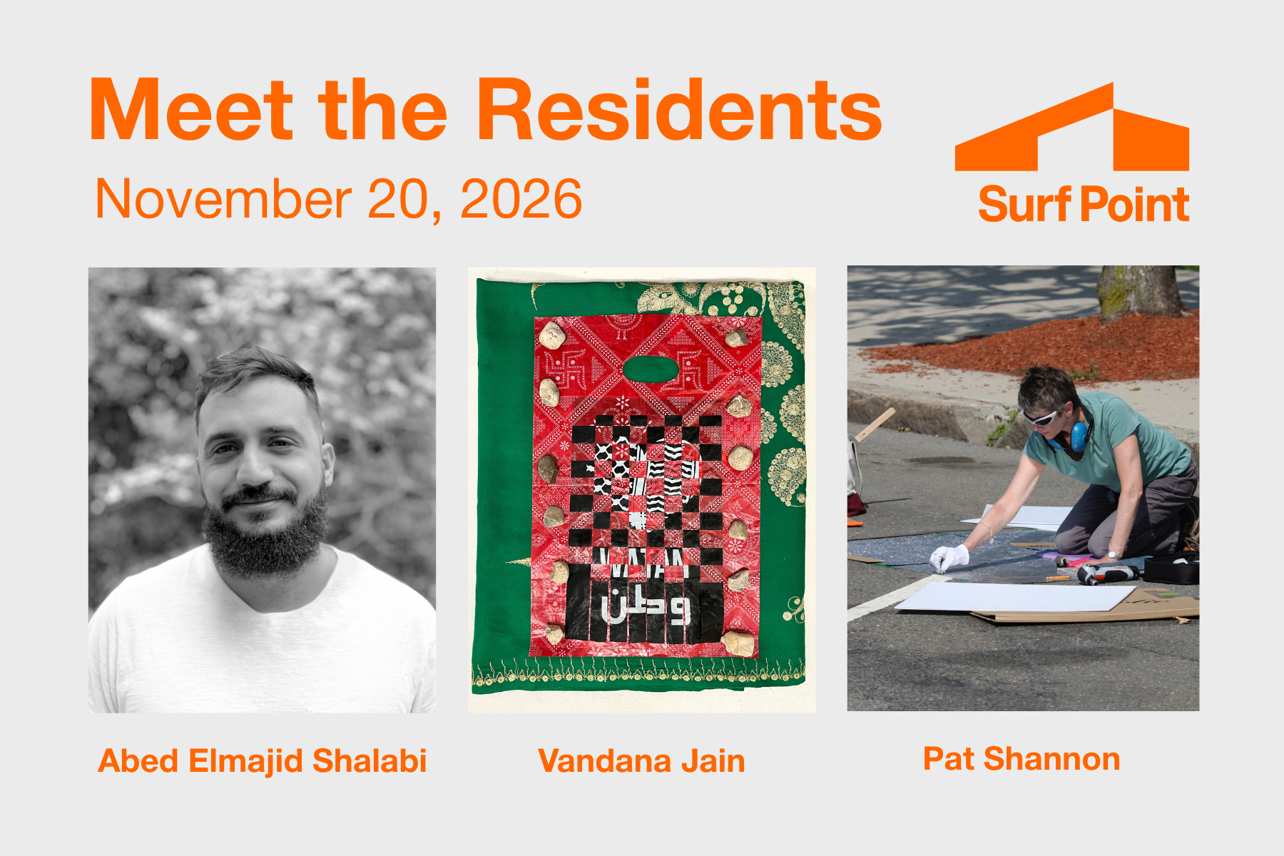 Meet the Residents at Surf Point: Abed Elmajid Shalabi, Vandana Jain, Pat Shannon
