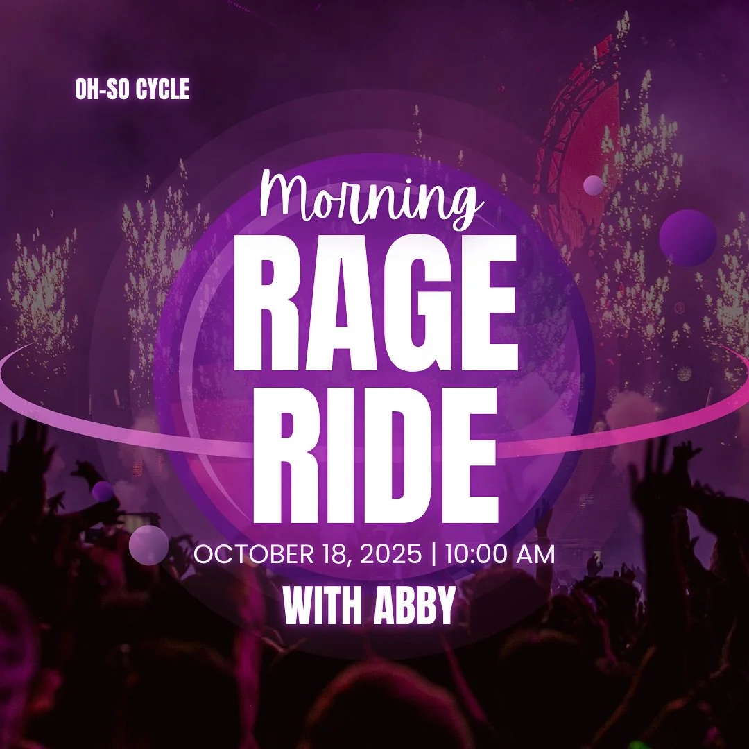 Saturday&rsquo;s for the ones who RAGE early 🔥 10AM with Abby &mdash; bring the energy, leave it all on the bike 😈 #OhSoCycle #MorningRageRide #NewarkDE #DelawareFitness #SpinClass