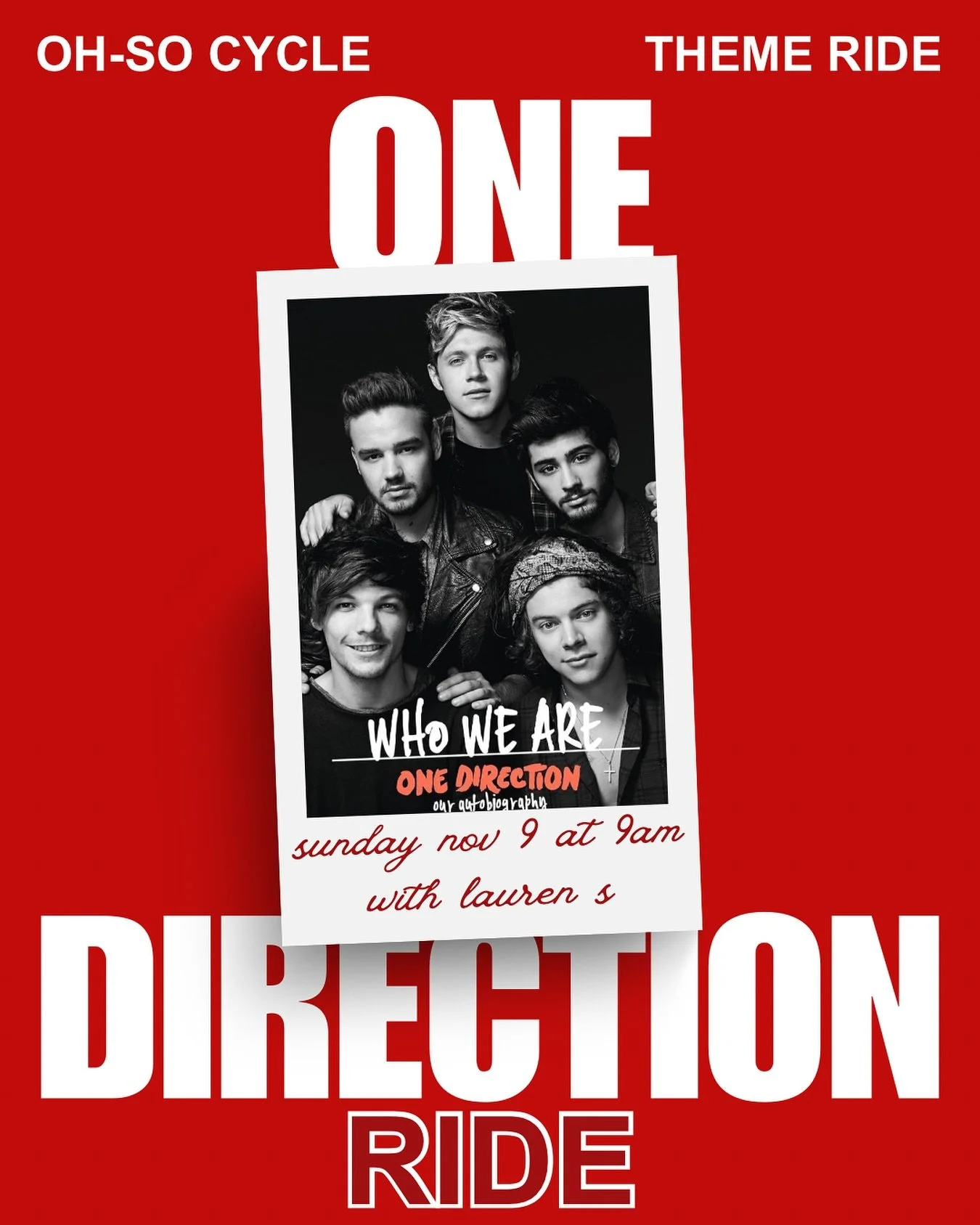 Baby you light up my world like nobody else.&rdquo;
One Direction Ride &bull; Sunday 9am &bull; Lauren S ✨❤️&zwj;🔥

#OhSoCycle #OneDirectionRide #ThemeRide #NewarkDE #SpinClassVibes #CardioParty #Directioners #SundayRide