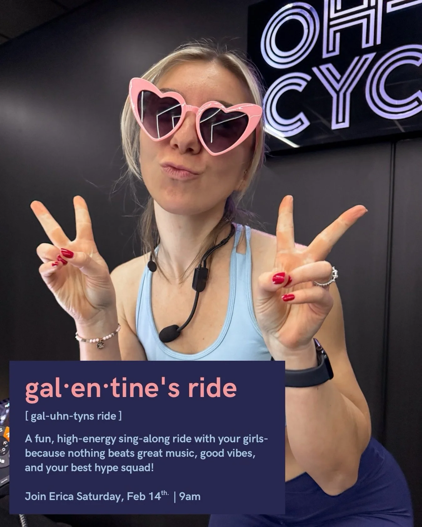 No dates. No drama. Just you, your girls, and the best sing-along energy in the room 💘

Galentine&rsquo;s Ride with Erica is your excuse to show up loud, unapologetic, and surrounded by your hype squad. Expect big feelings, bigger playlists, and the