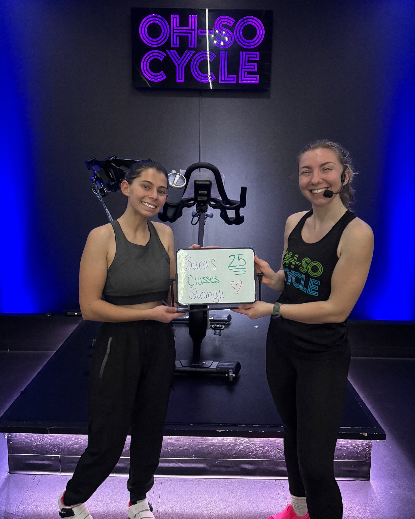 25 rides strong and just getting started. 💪✨

Sara, we&rsquo;re so proud of you and the consistency you bring every time you walk through our doors. Showing up isn&rsquo;t always easy - but you make it look strong.

Cheers to 25 and many more ahead 