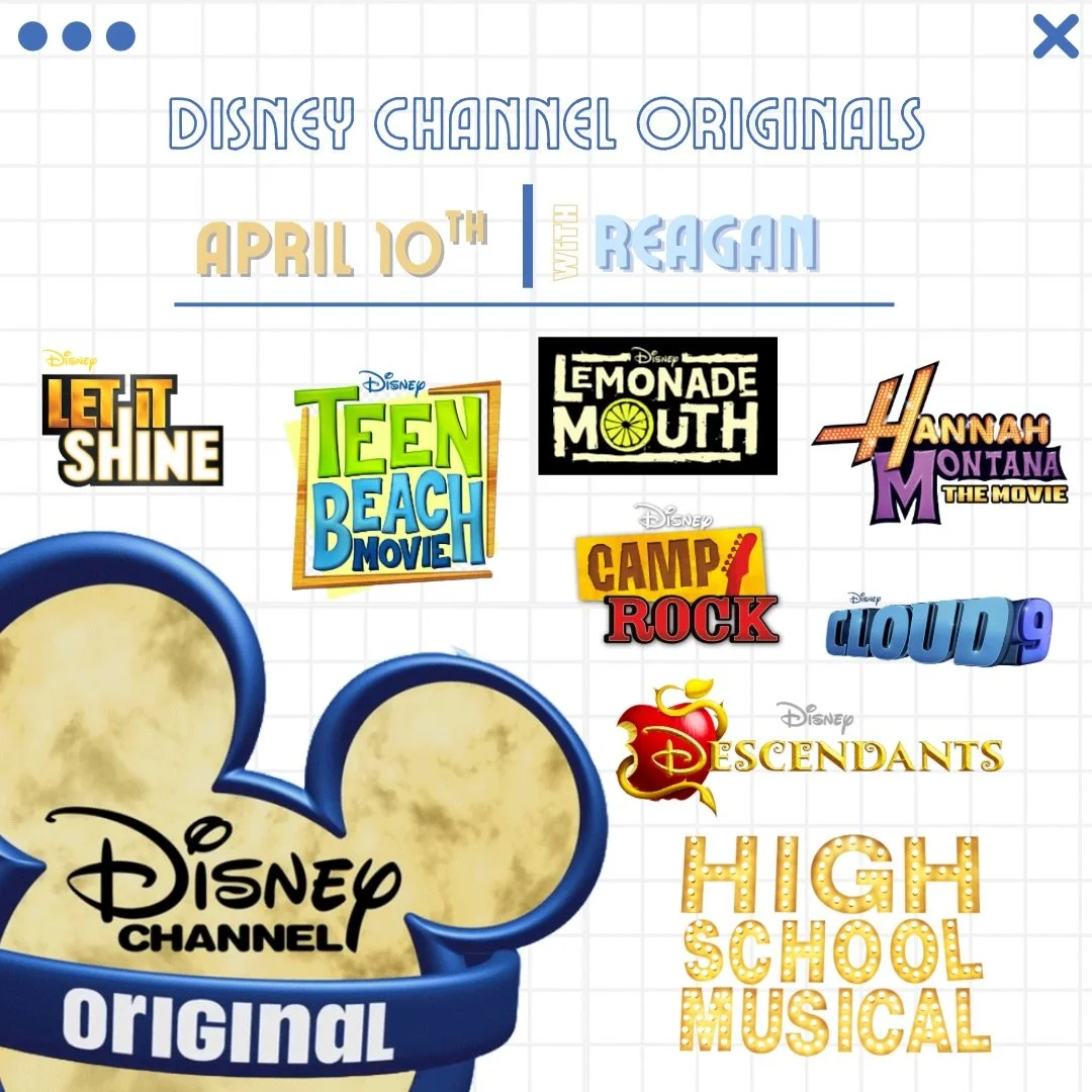 We&rsquo;re all in this together 🎶✨

From Camp Rock to High School Musical and everything in between&hellip; this ride is pure Disney Channel nostalgia 💫

April 10th with Reagan - come sing, ride, and relive your favorite DCOM moments 🎤💙

One spo