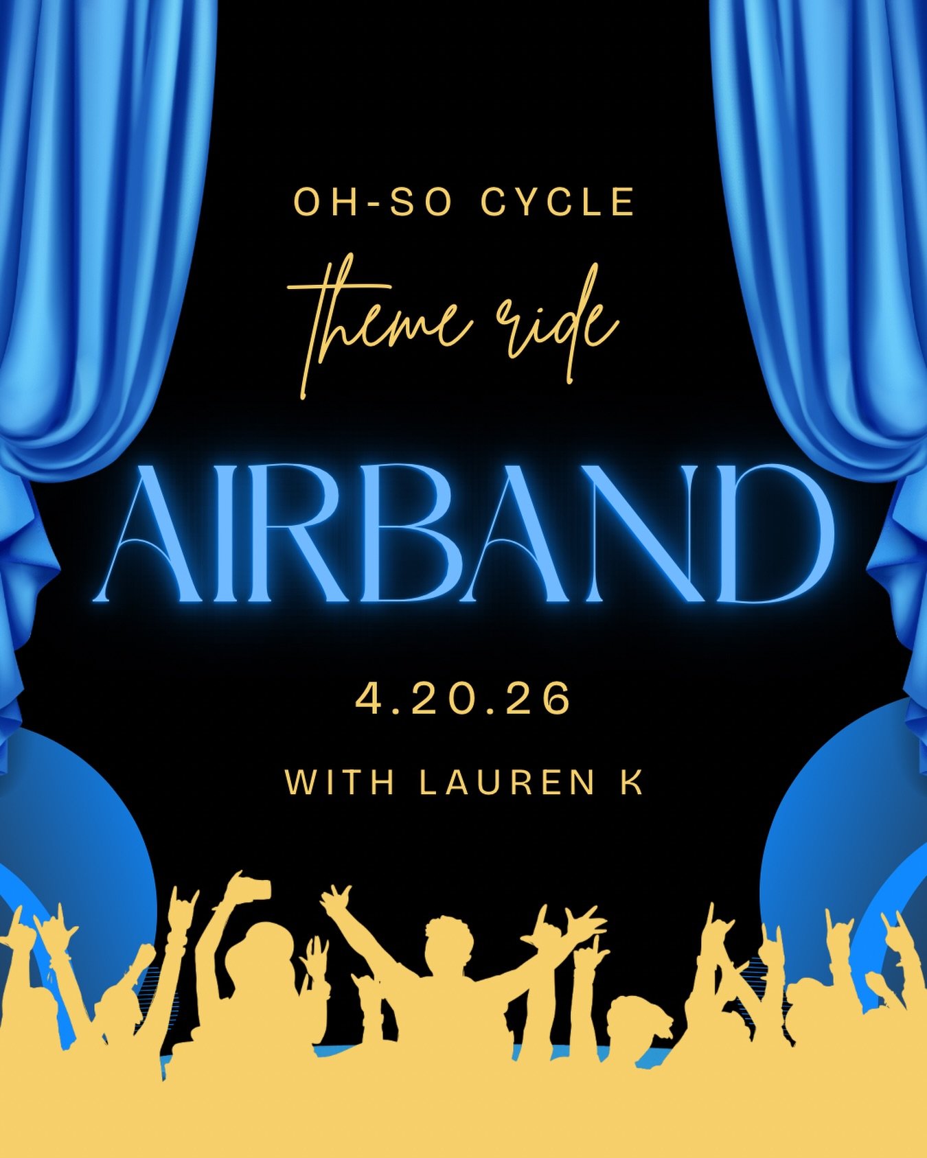 AIRBAND 🎤✨

If you know, you know 👀
UD&rsquo;s Airband = high-energy performances, big choreography, and iconic songs.

We&rsquo;re bringing that playlist to the bike - straight from this year&rsquo;s show.

4.20.26 with Lauren K
Expect main charac