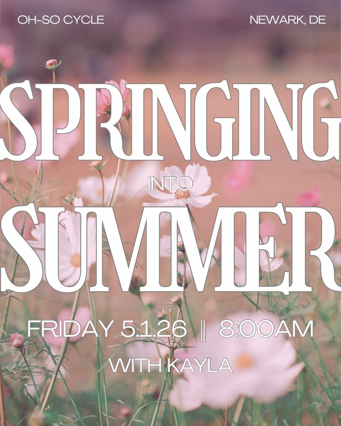 Longer days, warmer weather, and a playlist made for fresh starts ☀️🌸

Springing Into Summer with Kayla is happening Friday, May 1 at 8AM - a feel-good ride packed with uplifting tracks, steady builds, and high energy from start to finish.

Shake of