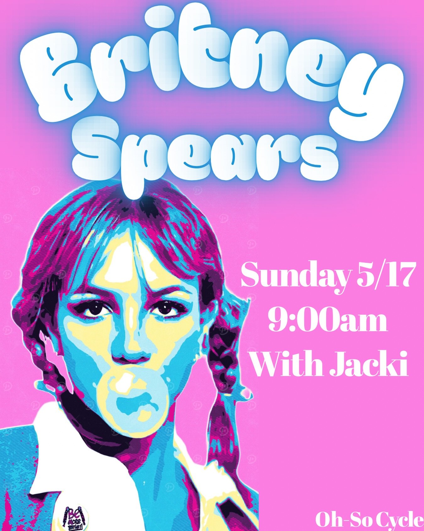 Oops&hellip; we did it again 👀💖 

Britney Spears takes over the bikes Sunday, 5/17 at 9AM with Jacki 🎶✨ 

From iconic throwbacks to nonstop sing-along moments, this ride is bringing all the pop star energy, nostalgia, and sweat 💥🚲 

Grab your sp