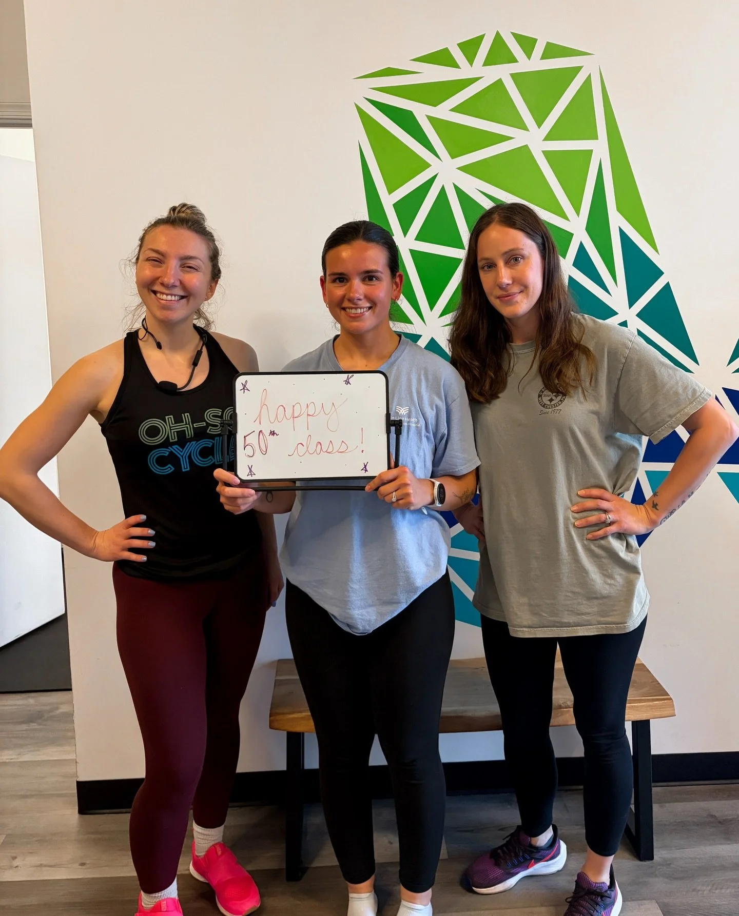💙💚 Throwing it back to Emily&rsquo;s 50th ride milestone!

Fifty classes, countless miles, and so much hard work along the way. Milestones like this don&rsquo;t happen overnight - they happen by showing up again and again.

Keep showing up, Emily. 