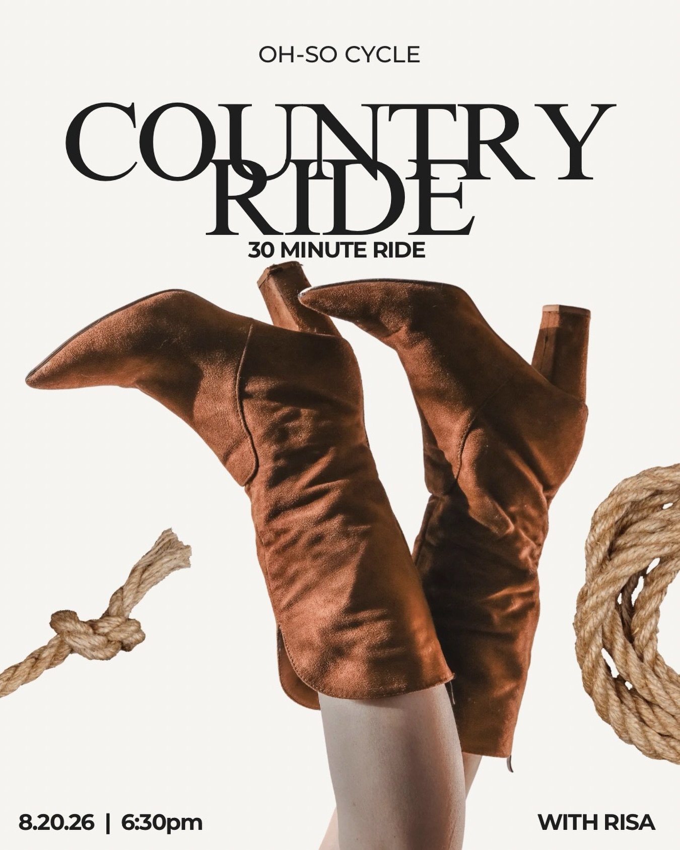 A little country, a lot of hills 🤠🔥

30 minutes of country favorites with Risa - quick &amp; sweaty!

Thursday 8/20 | 6:30PM
Grab your bike! 🤎

#OhSoCycle #CountryRide #IndoorCycling #SpinClass #NewarkDE