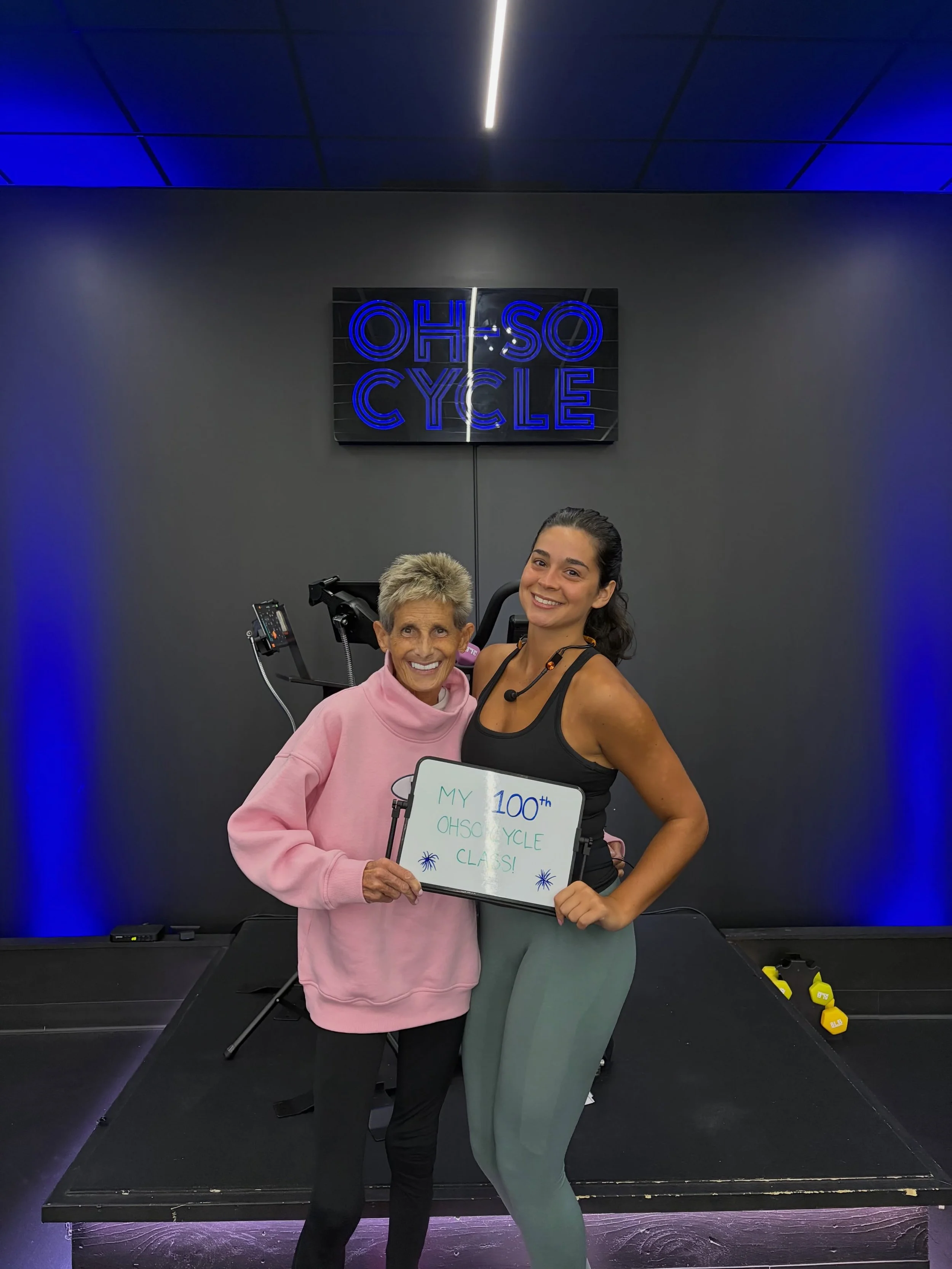 100 classes STRONG for Tori!! 💯🚲

Such a huge milestone and we&rsquo;re so excited to celebrate it with you. Thank you for showing up, putting in the work, and being part of the Oh-So community through all 100 rides. 💙💚

Here&rsquo;s to the next 