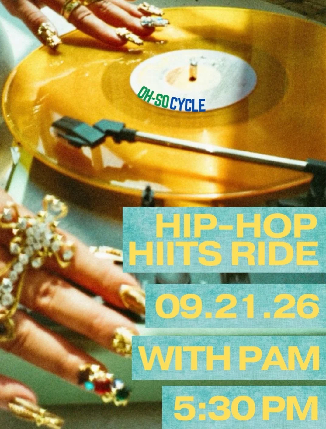 Nothing but beats, bikes &amp; Hip Hop Hits 🎧🔥

We&rsquo;re bringing some of your favorite tracks to the studio for a ride that&rsquo;s all about good music, good energy &amp; having way too much fun on a bike.

Come catch the vibe with us 🚲🎶

#h