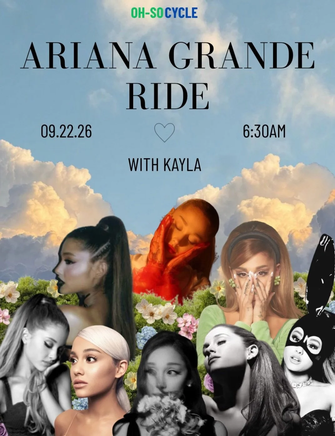 Who needs 7 rings when you&rsquo;ve got 2 pedals? 🌸🚲

Ponytails will be swinging, dramatics will be encouraged and every song will somehow feel like it deserves a full performance ✨🤍

Book your bike and we&rsquo;ll see you there &mdash; thank u, n