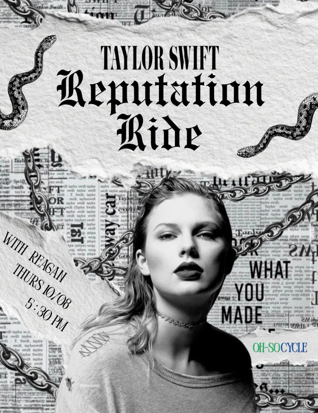 SORRY, THE OLD US CAN&rsquo;T COME TO THE BIKE RIGHT NOW&hellip; 🐍📞

Why? Oh, &rsquo;cause we&rsquo;re busy entering our Reputation era. 🖤 

Expect dark beats, dramatic energy, and enough Taylor to make you feel like you&rsquo;re on the Reputation