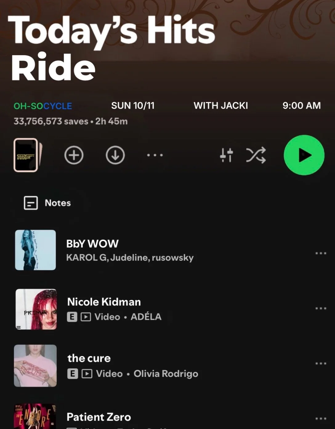 YOUR PLAYLIST CALLED&hellip; IT WANTS A WORKOUT. 📲🎧

From the songs you can&rsquo;t stop replaying to the ones you know every word to, we&rsquo;re bringing today&rsquo;s biggest hits to the bike. 

Consider this your favorite playlist, just with a 
