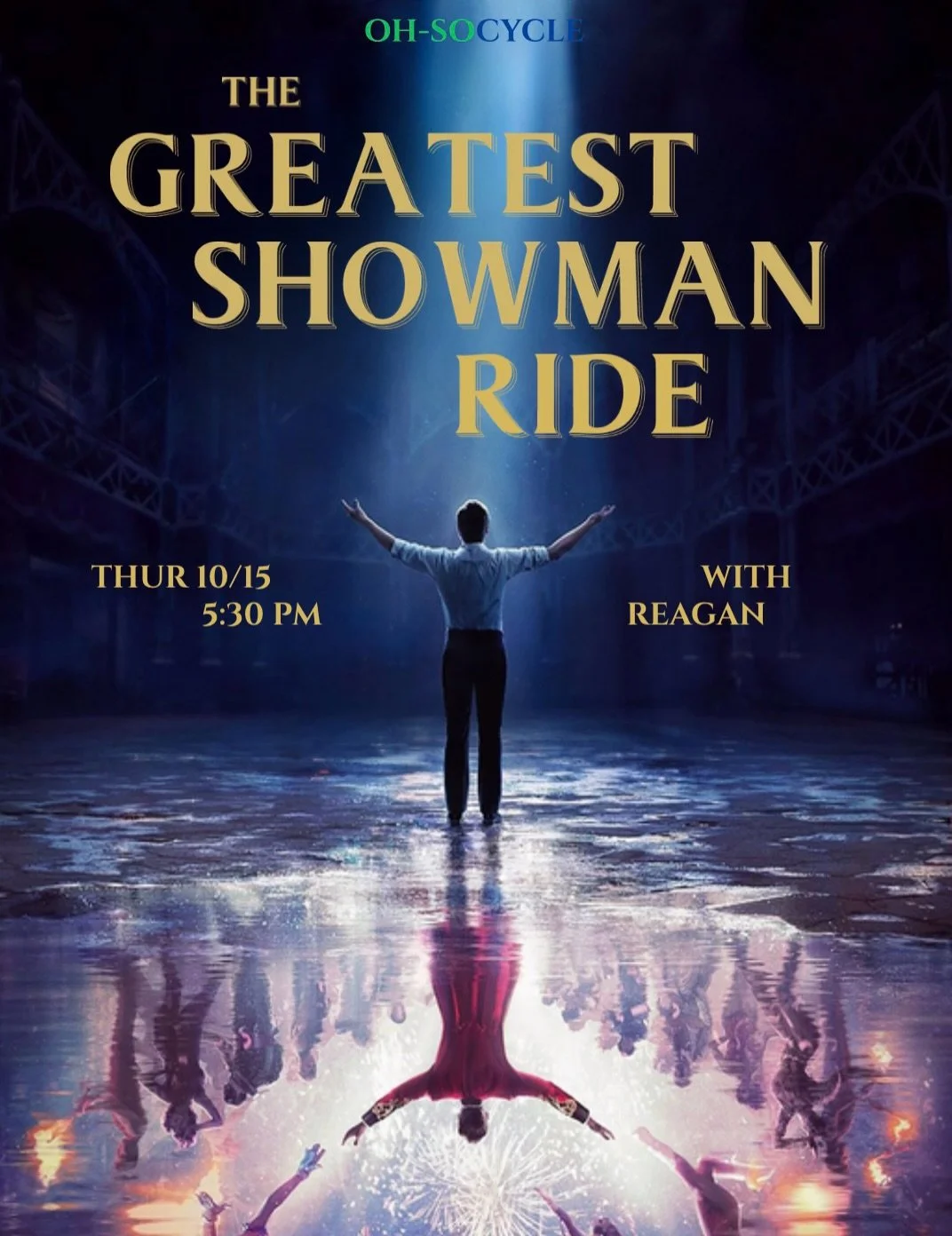 Ladies and gentlemen, THIS is the moment you&rsquo;ve waited for! 🎪✨ 

We&rsquo;re trading the big top for the bike and bringing a little circus magic to the studio! 🎠🎩🎶 

From The Greatest Show to Rewrite the Stars, get ready for a ride that&rsq
