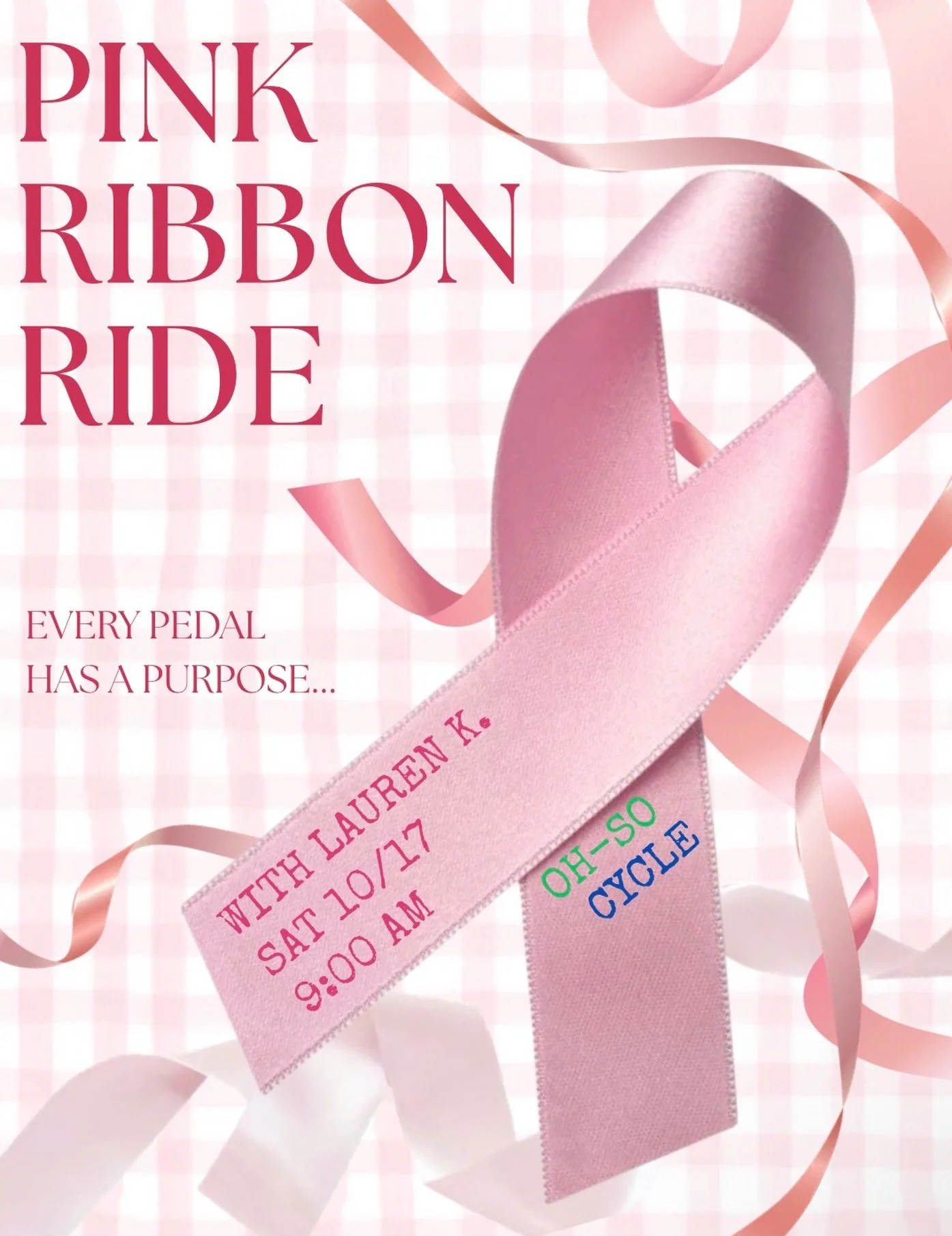 More than a color. More than a ribbon. More than a ride.🩷🎀

It&rsquo;s about the people, the stories, the strength, and the hope that bring us together. 🎗️💌💪

Here&rsquo;s to riding with heart, lifting each other up, and remembering the meaning 