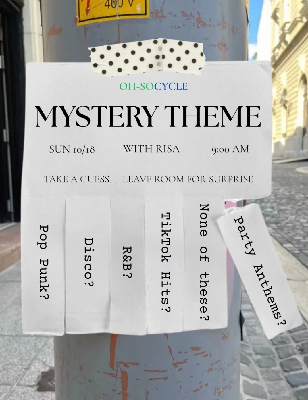 Your guess is as good as ours&hellip; just kidding, we know. 🤭💋

We&rsquo;re switching things up with a mystery themed ride, and the only thing missing is your guess! 👀 Will you get it right, or will the theme catch you by surprise? 

Only one way