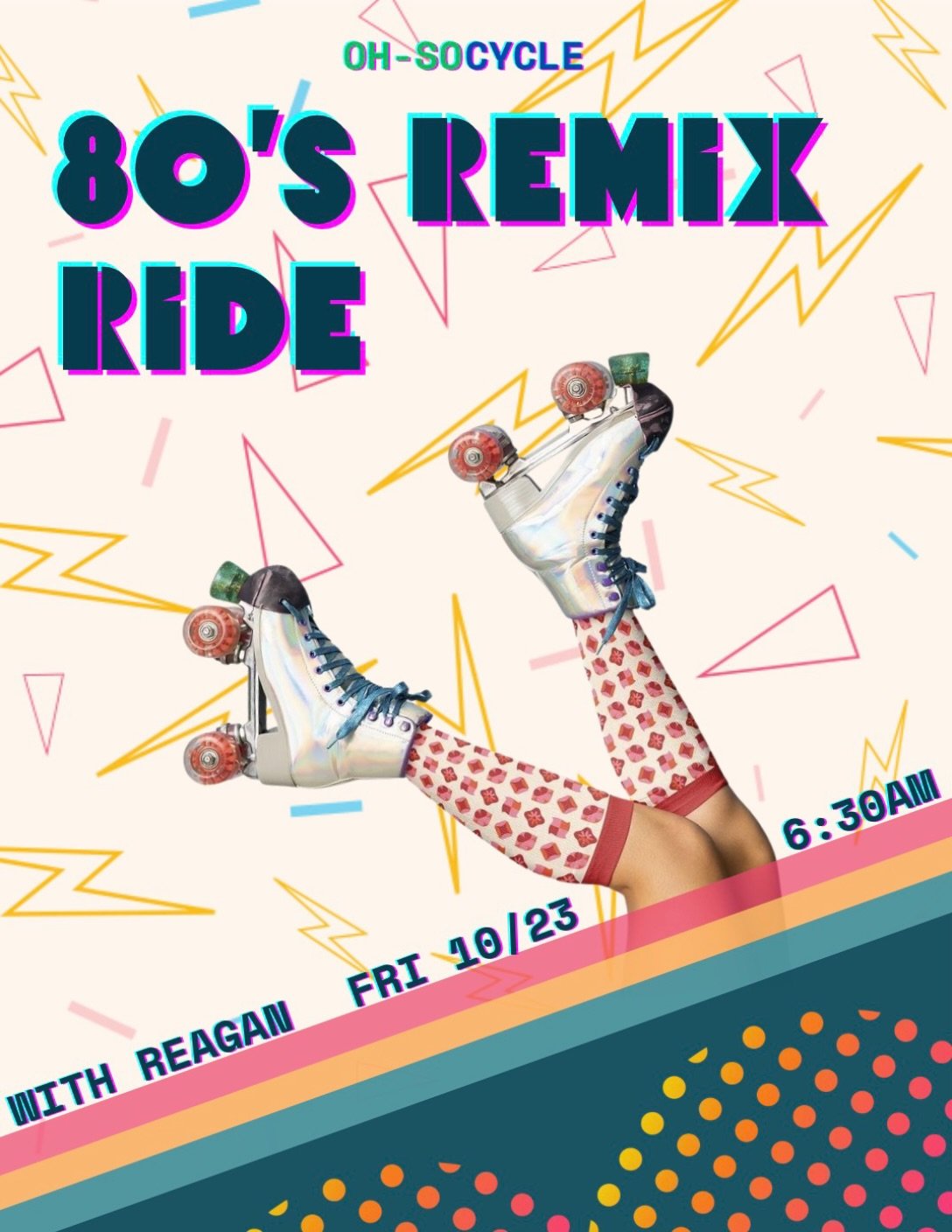 Somewhere between a Jane Fonda workout tape and an 80s dance floor&hellip; you&rsquo;ll find us! 📺📼⚡️

Think catchy remixes, a little sweat, and enough nostalgia to make you wish leg warmers were still a thing 🪩💜

Book your bike and come live out