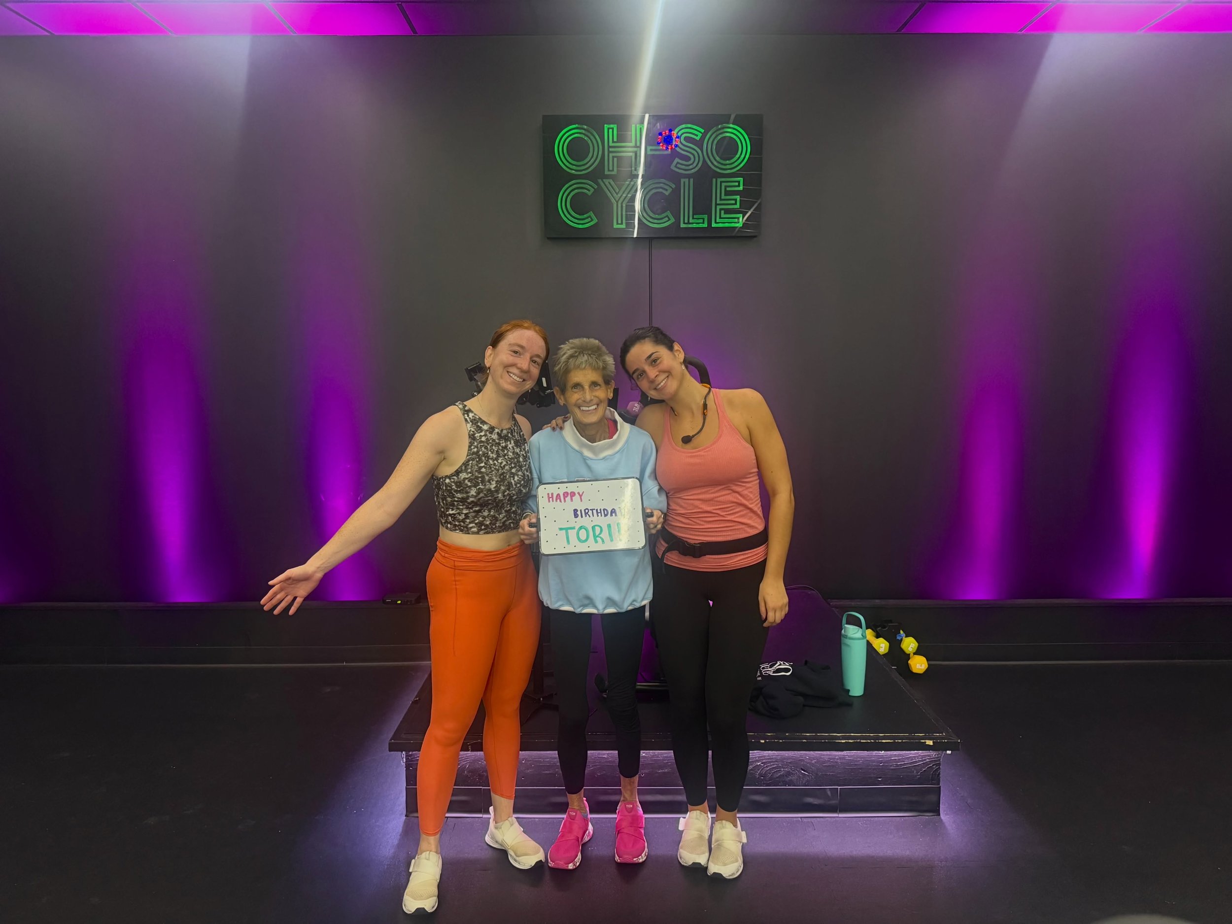 All eyes on the birthday girl! 💖🪩🎂 

Sending the biggest birthday wishes to Tori! Here&rsquo;s to another year of making memories, chasing goals, and having fun along the way! 🌷

We love celebrating you! 🥳💕

#ohsocyclefam #birthdaygirl&hearts;️