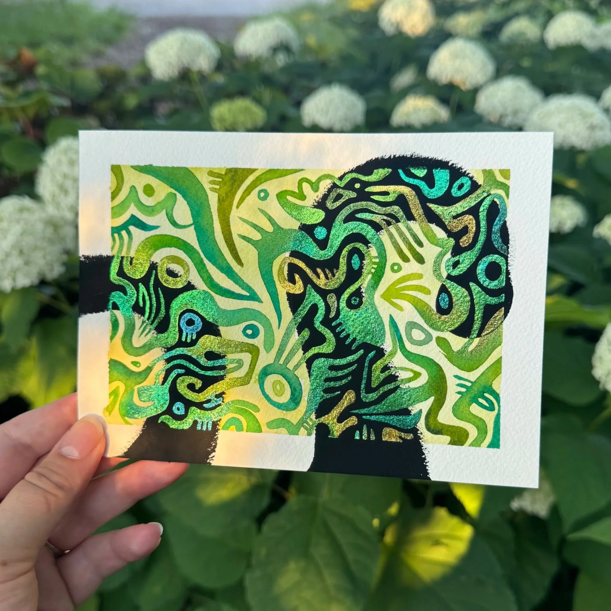 Lochness Monstera, 7"5" framed | $240