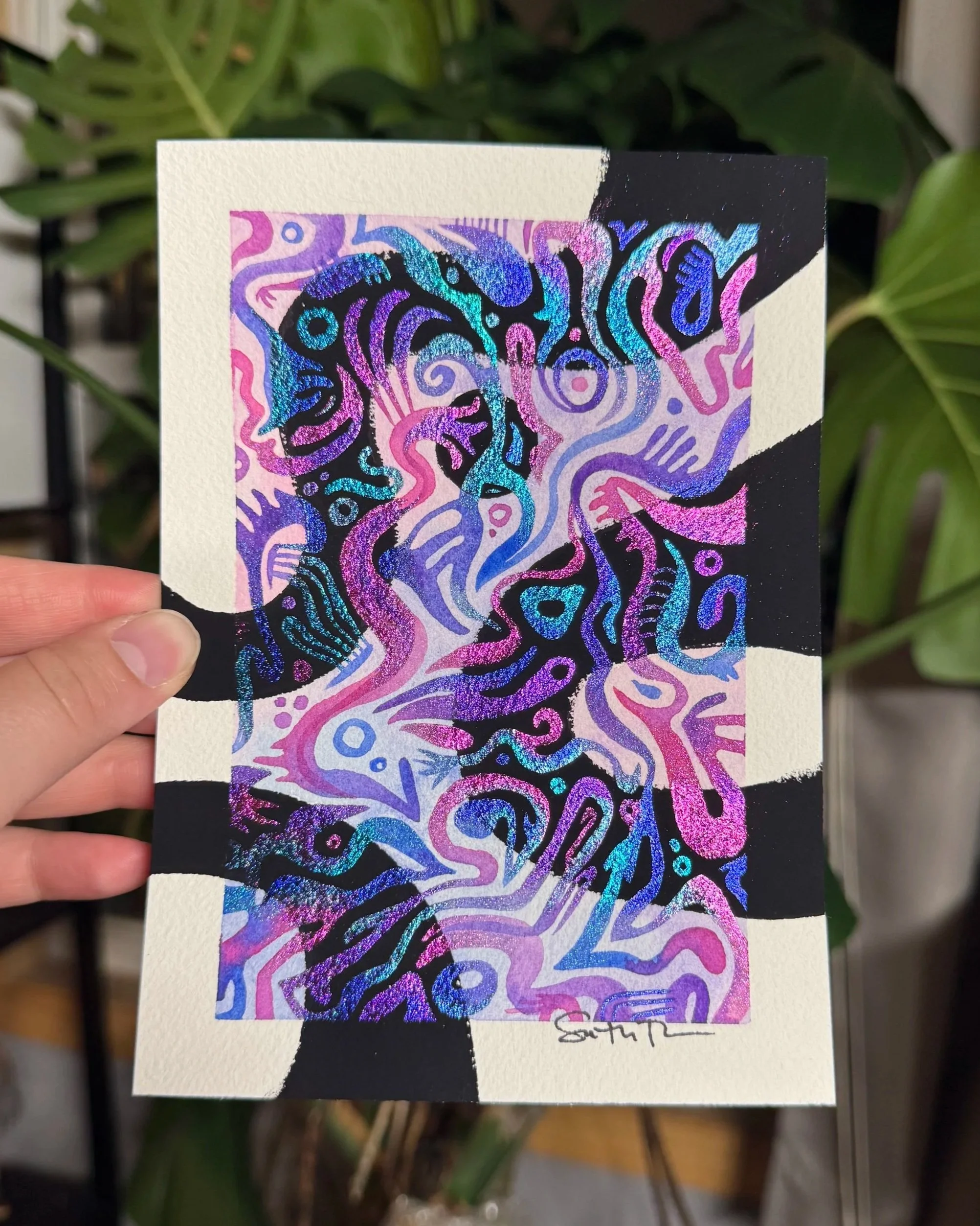 Both is Good, 5"x7" framed | $210