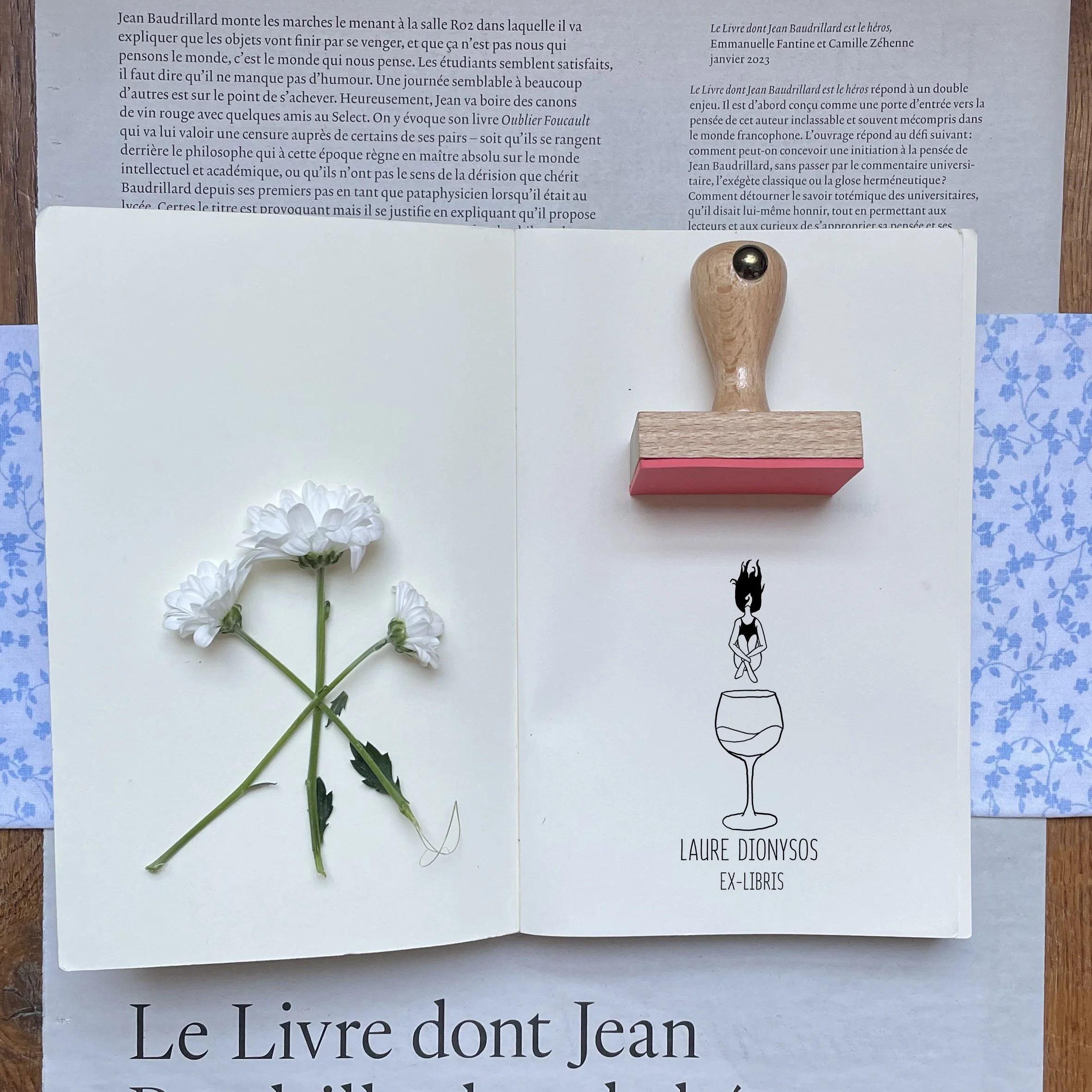 Ex-Libris - Le Grand Saut dans le Vin - Atelier ExLibris