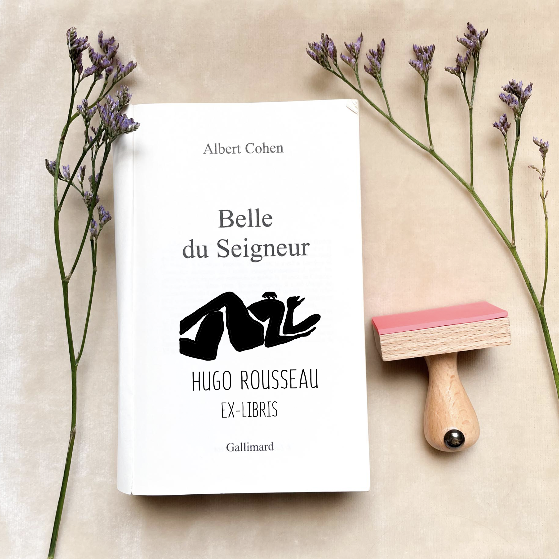 Ex-Libris - L'amour Allongé - Atelier ExLibris