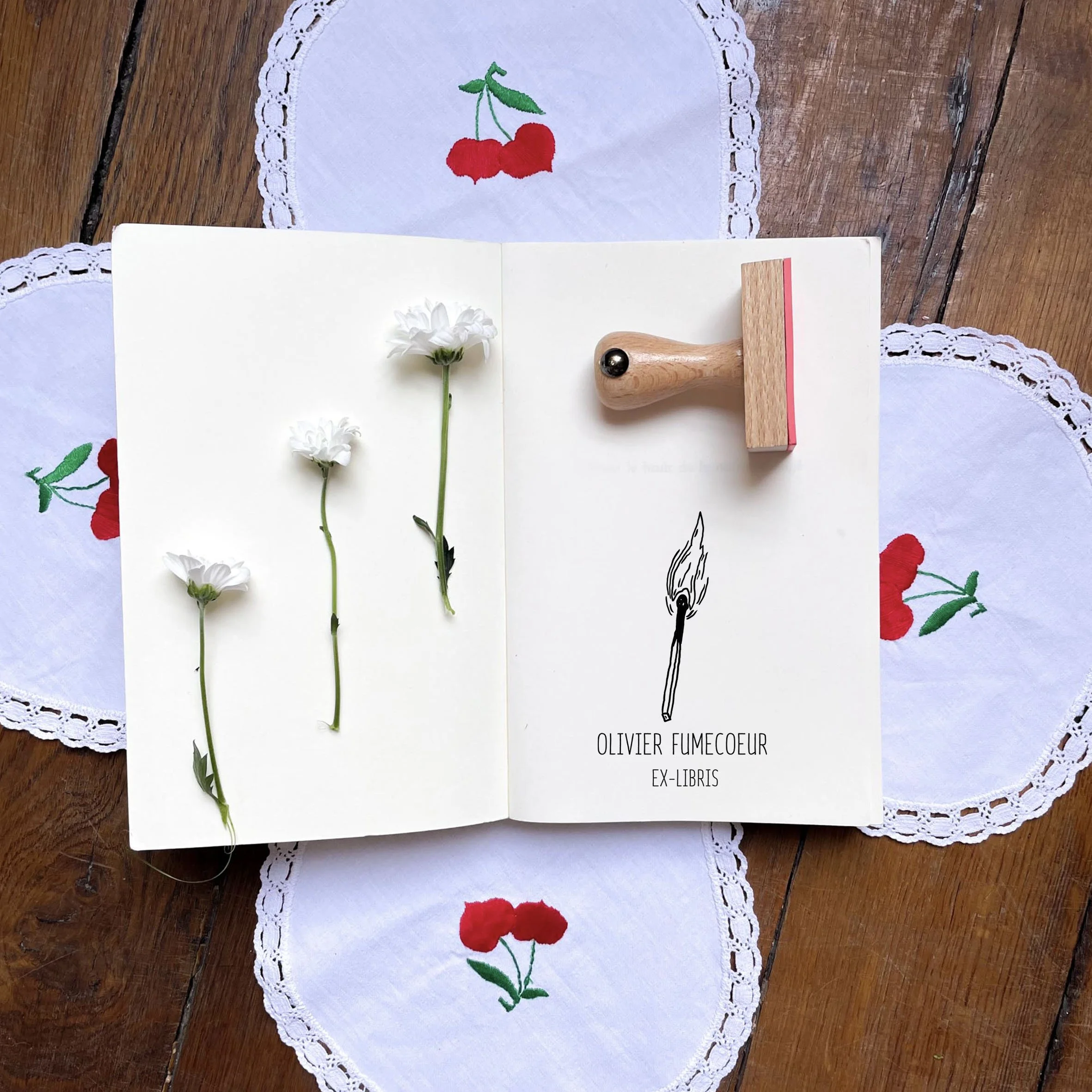 Ex-Libris - Allumette On Fire (copie) - Atelier ExLibris