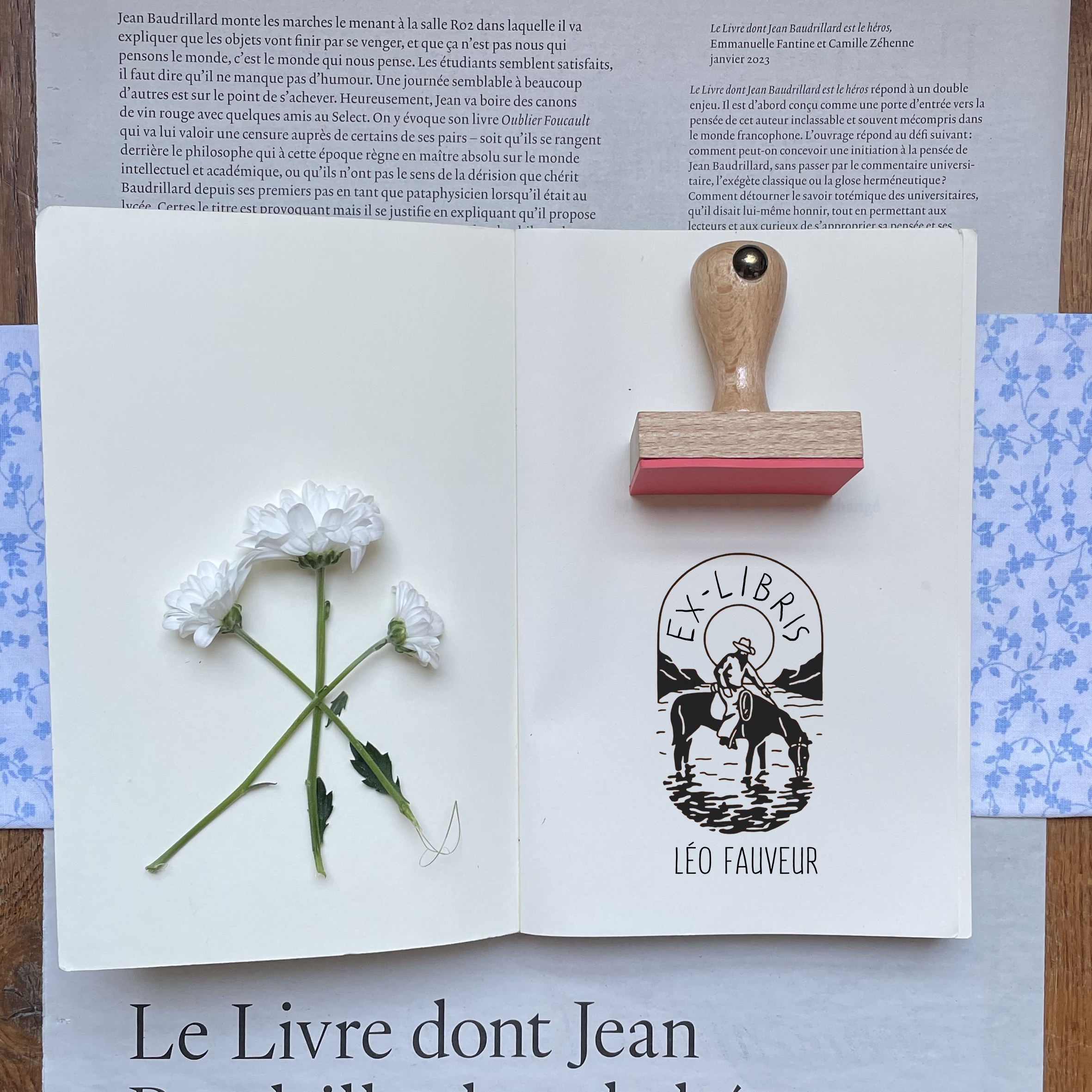 Ex-Libris - Le Cowboy et son Cheval - Atelier ExLibris