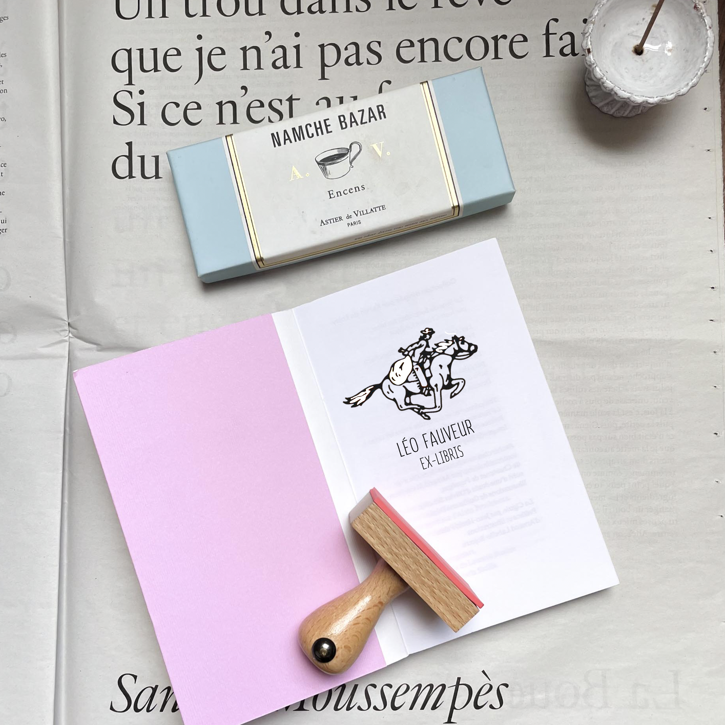 Ex-Libris - Cheval au Galop - Atelier ExLibris