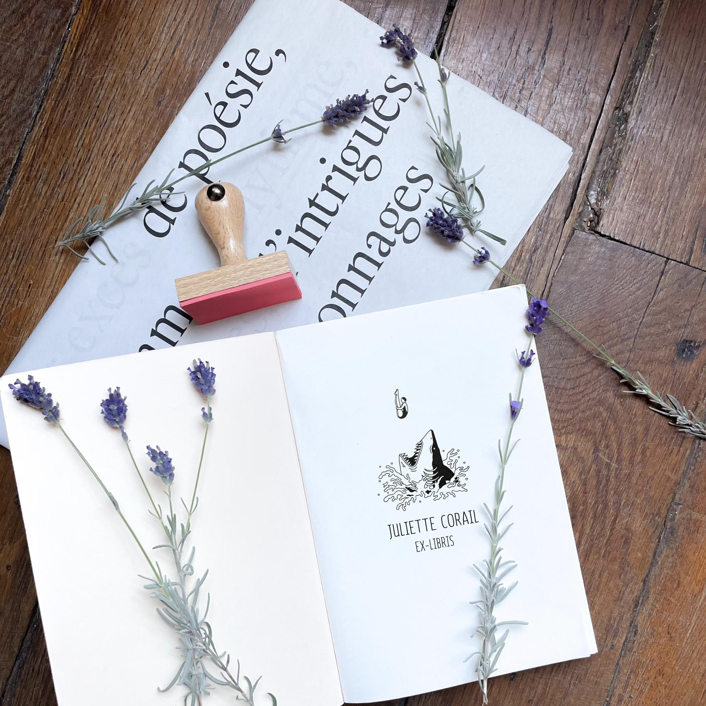 Ex-Libris - Le Casse Cou Aquatique - Atelier ExLibris