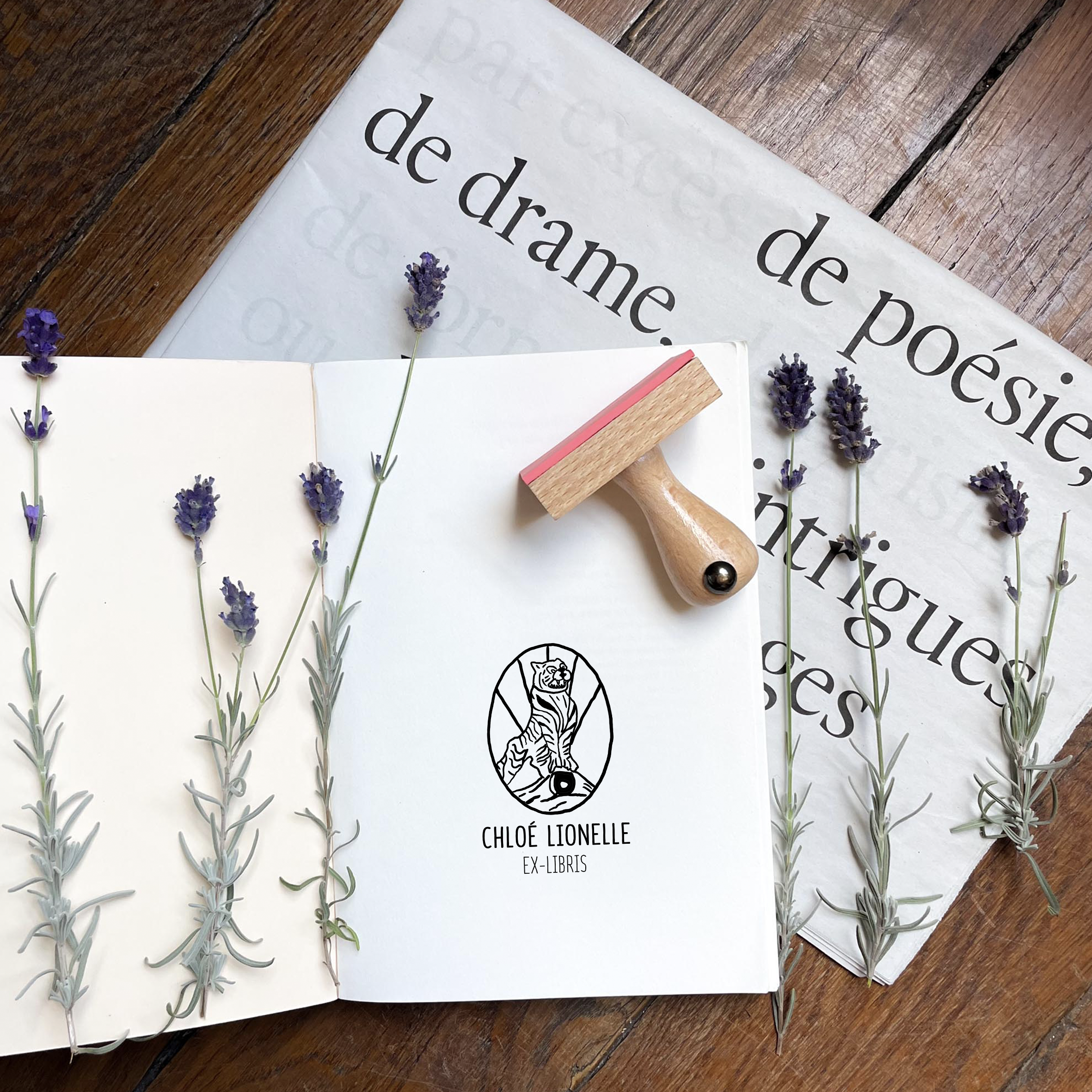 Ex-Libris - Tigre Triomphant - Atelier ExLibris