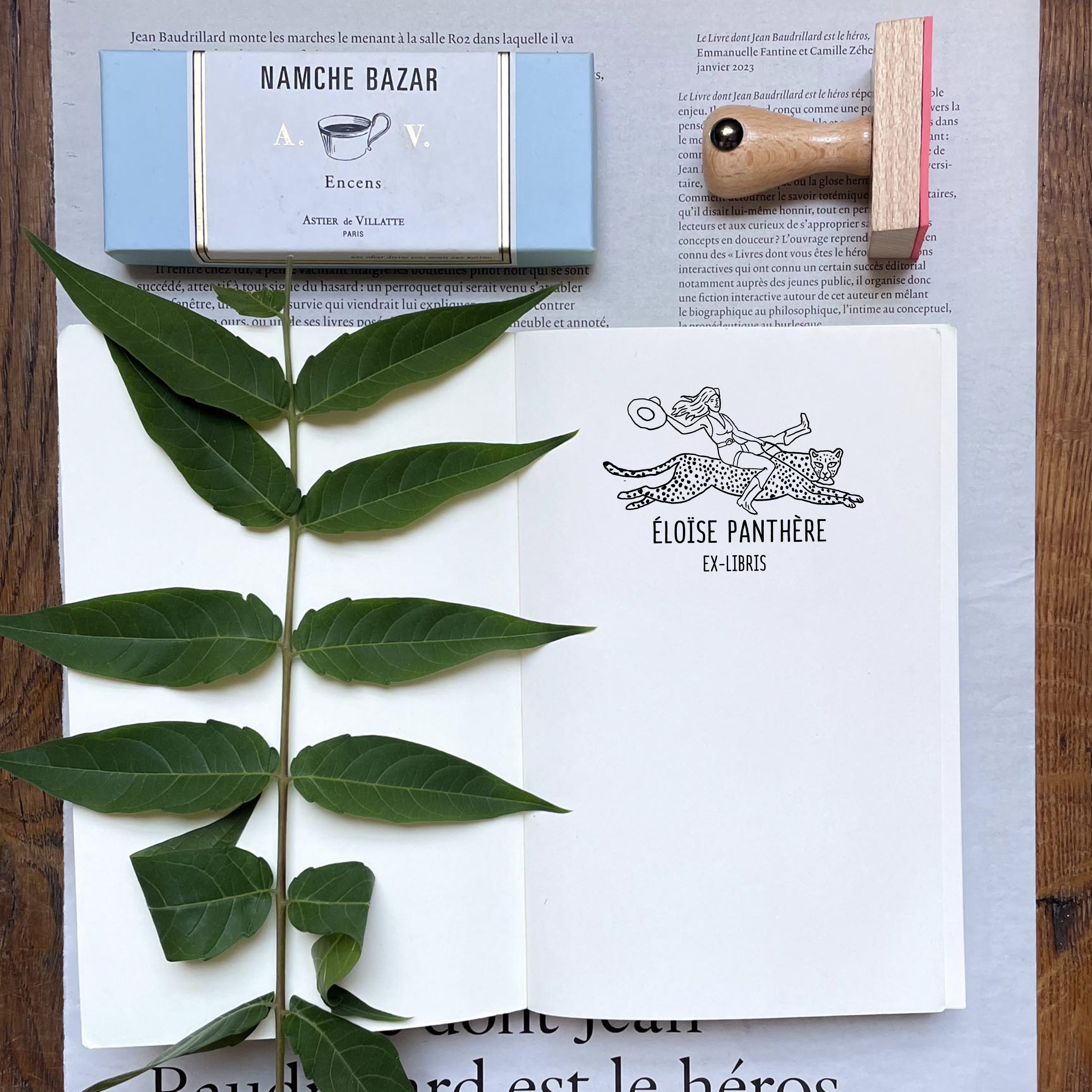 Ex-Libris - La chevauchée du léopard - Atelier ExLibris