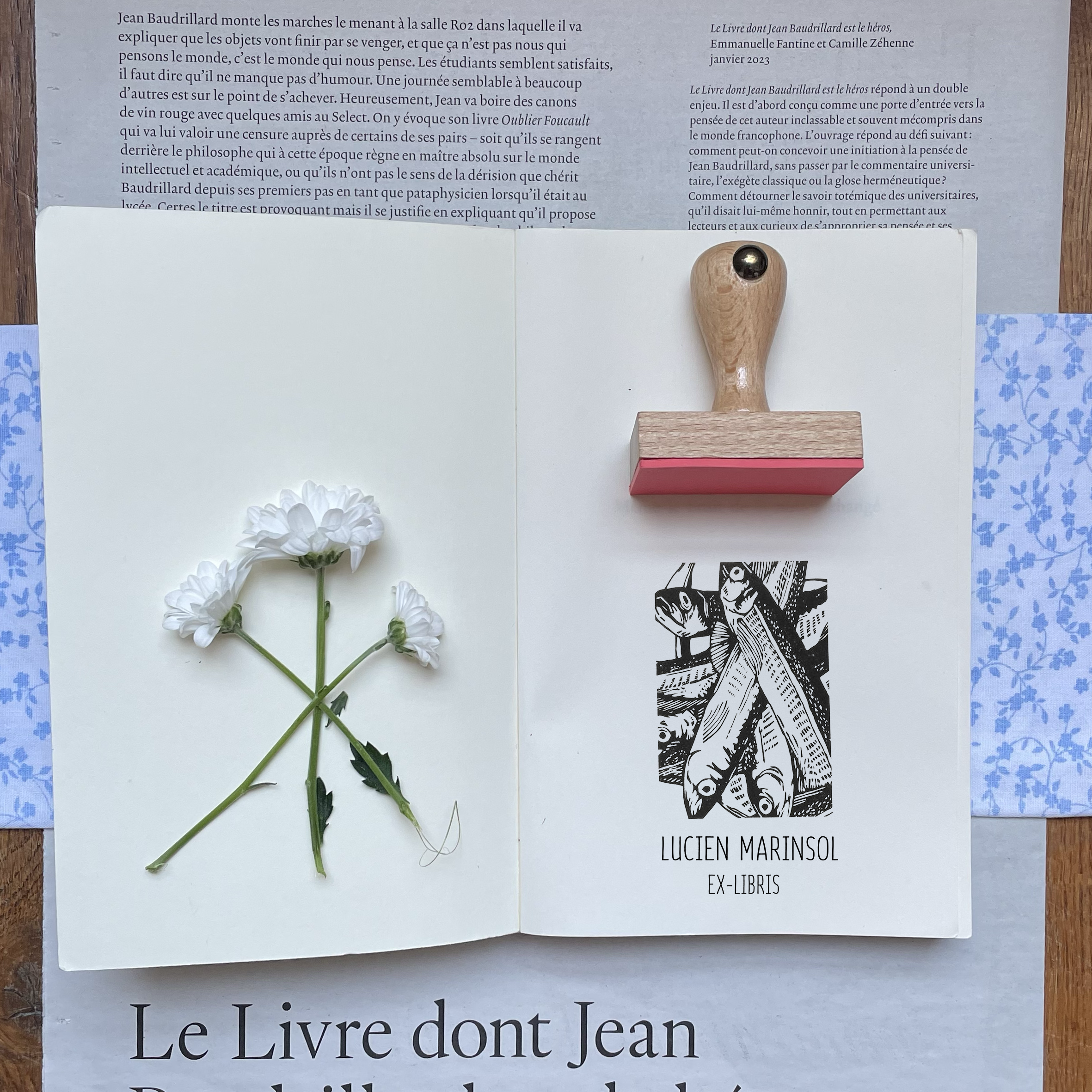 Ex-Libris - Pêcheur - Atelier ExLibris