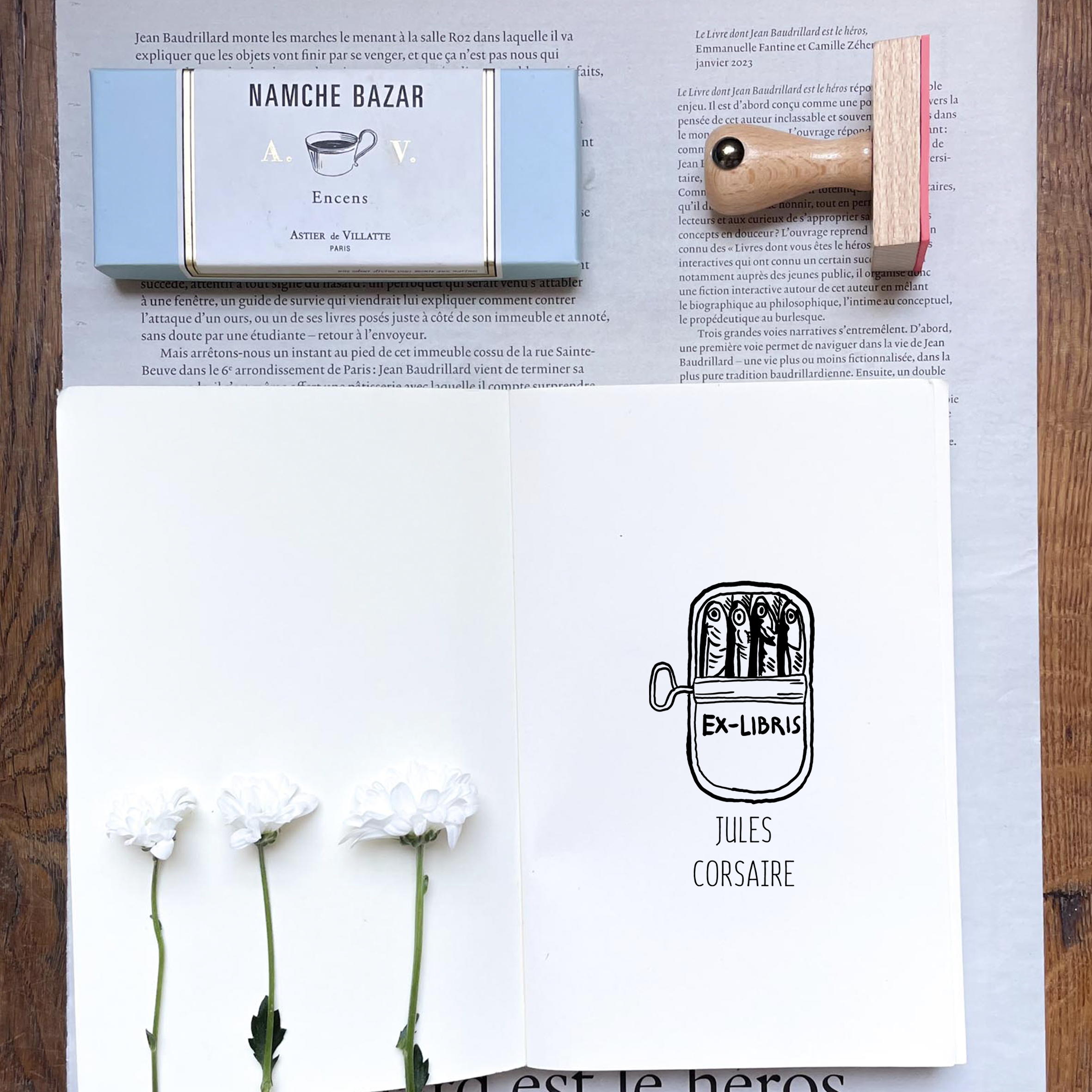 Ex-Libris - Sardine - Atelier ExLibris