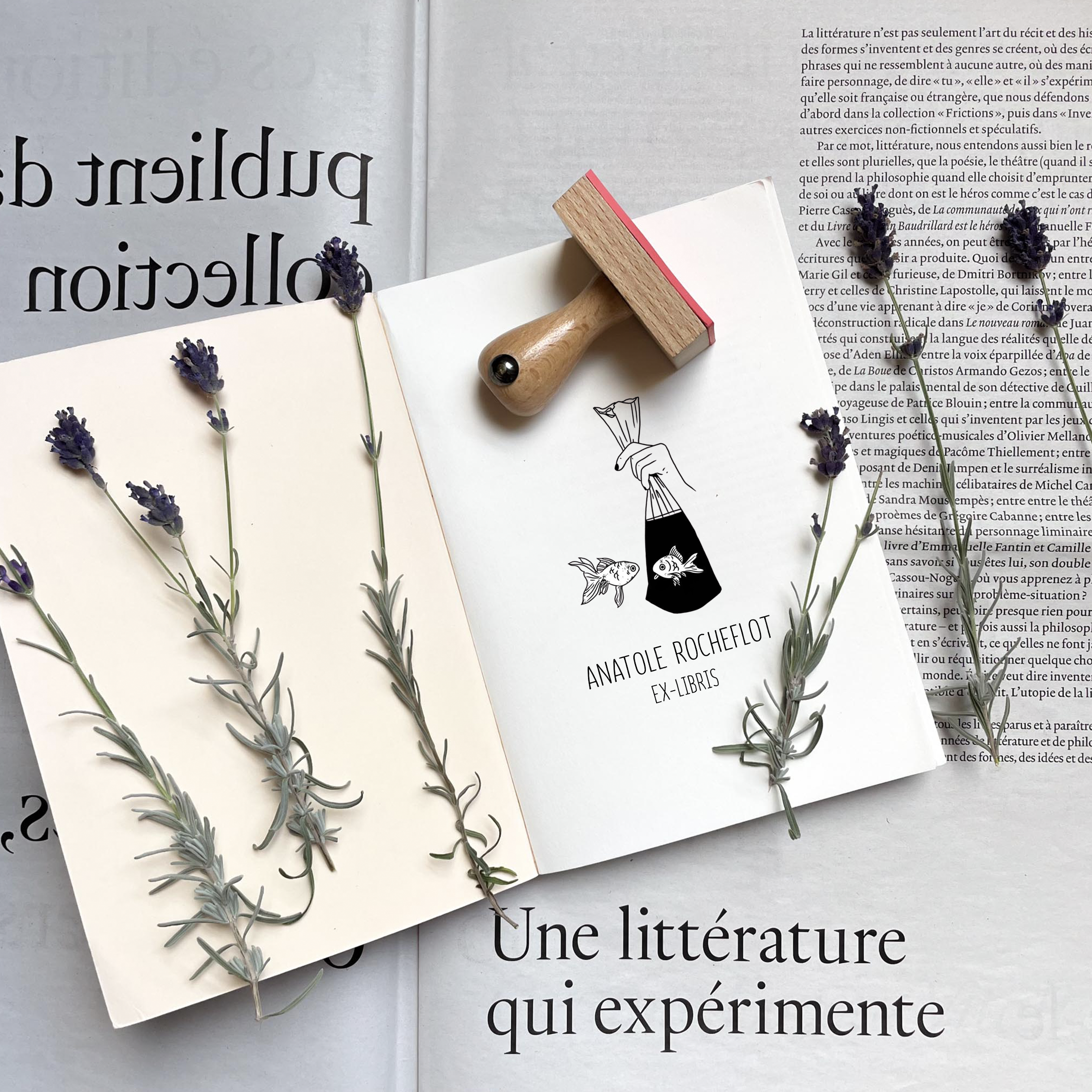 Ex-Libris - Poisson Libre - Atelier ExLibris