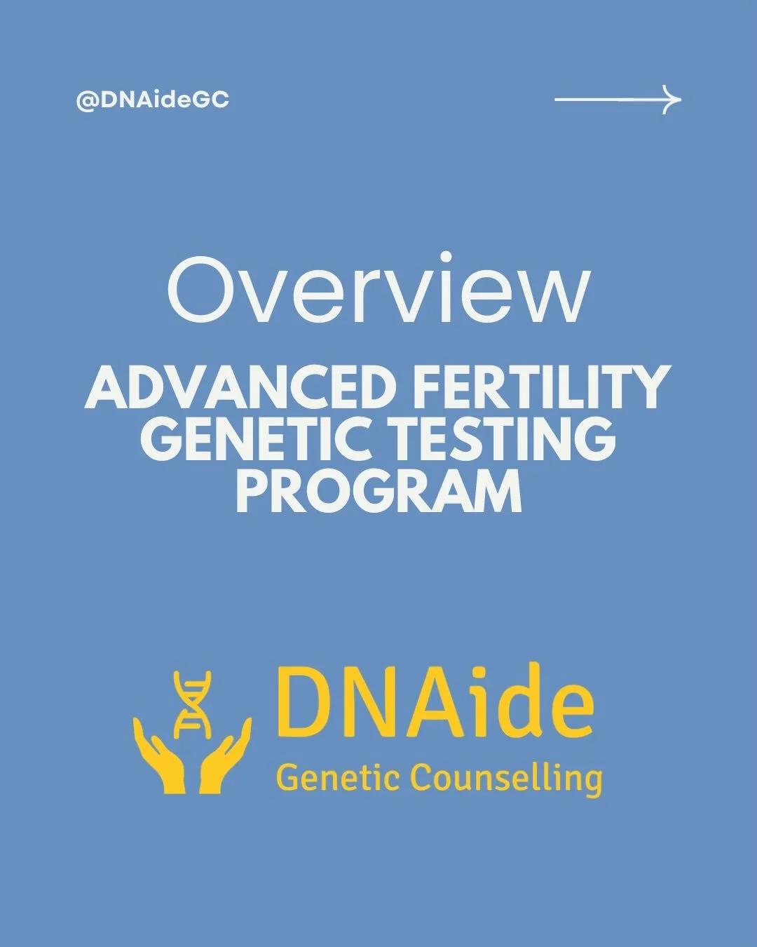 Genetic testing can be complex, which is why we&rsquo;ve tried to make DNAide&rsquo;s Advanced Fertility Genetic Testing Program as simple as possible.

Here&rsquo;s an overview of the three main steps involved in the program:
1. Initial consult
2. T