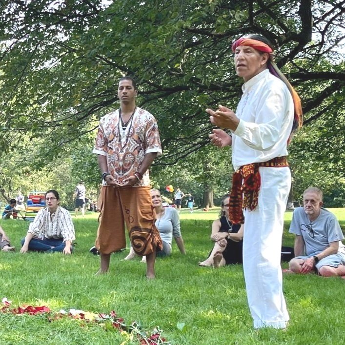 w/ Taita Don Jacho Costello in Central Park, NY