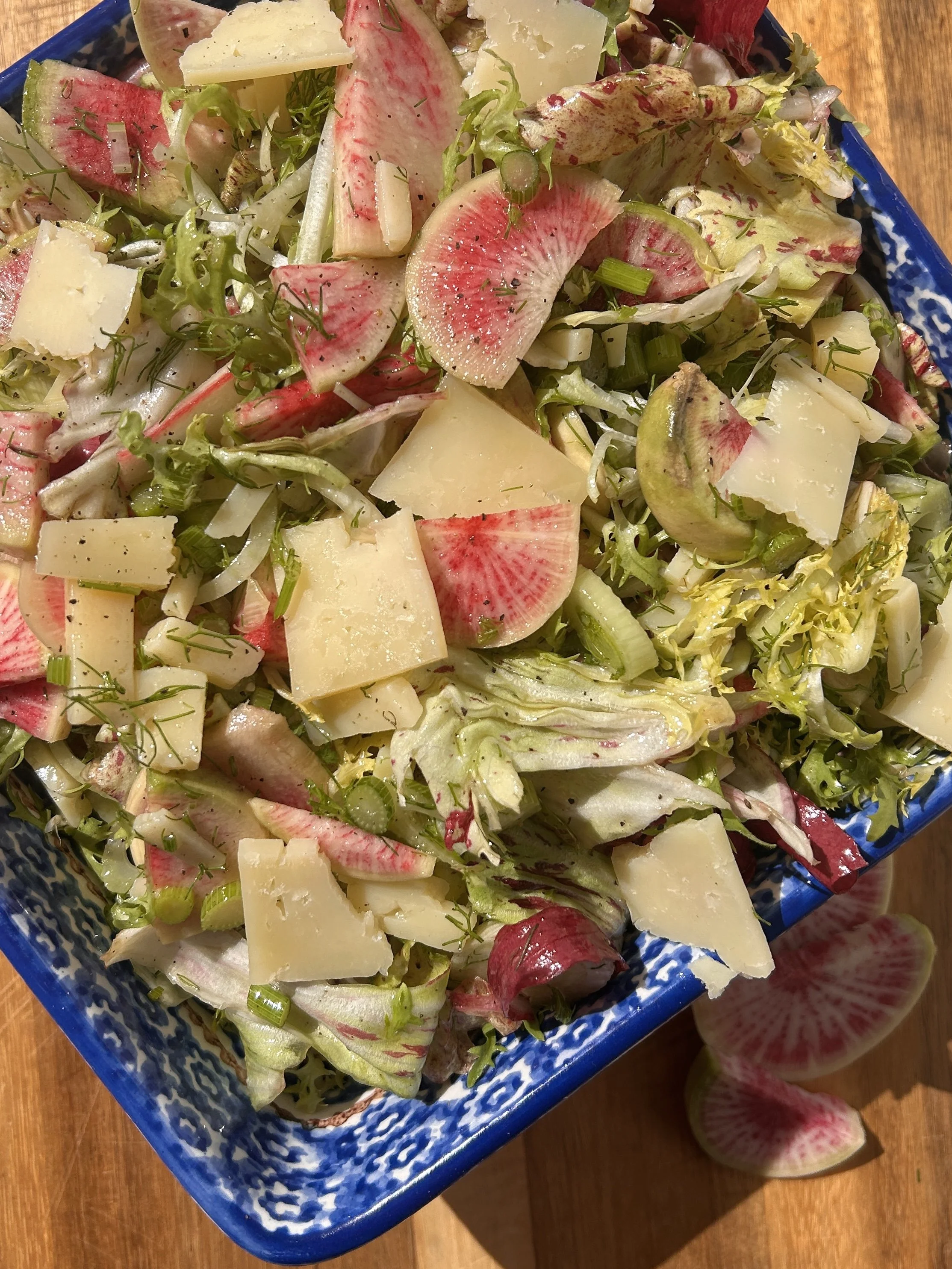 Fennel Radish Salad with Mint Tea Vinaigrette