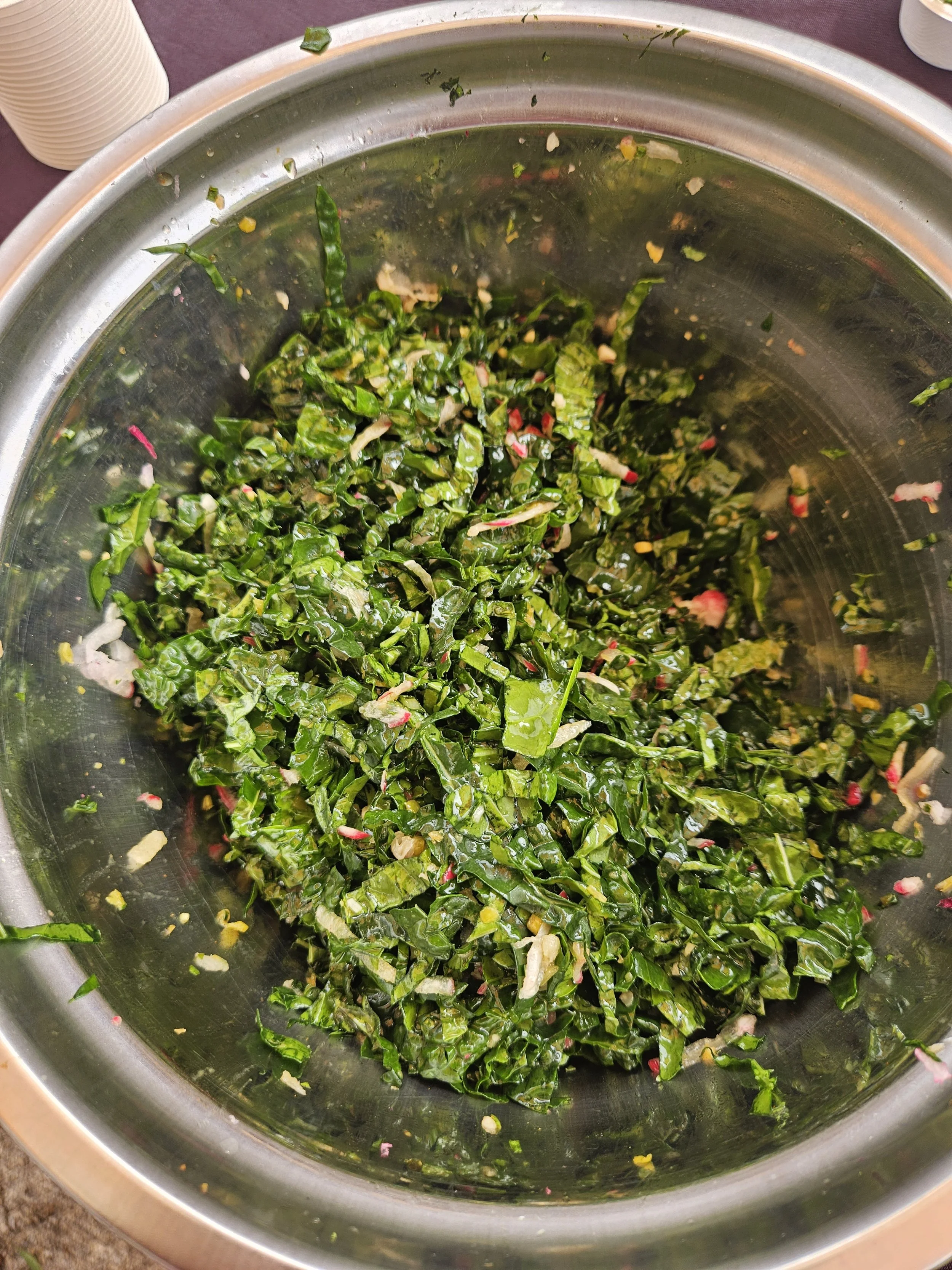 Kale and Radish Salad with Shishito Pepper Vinaigrette&nbsp;