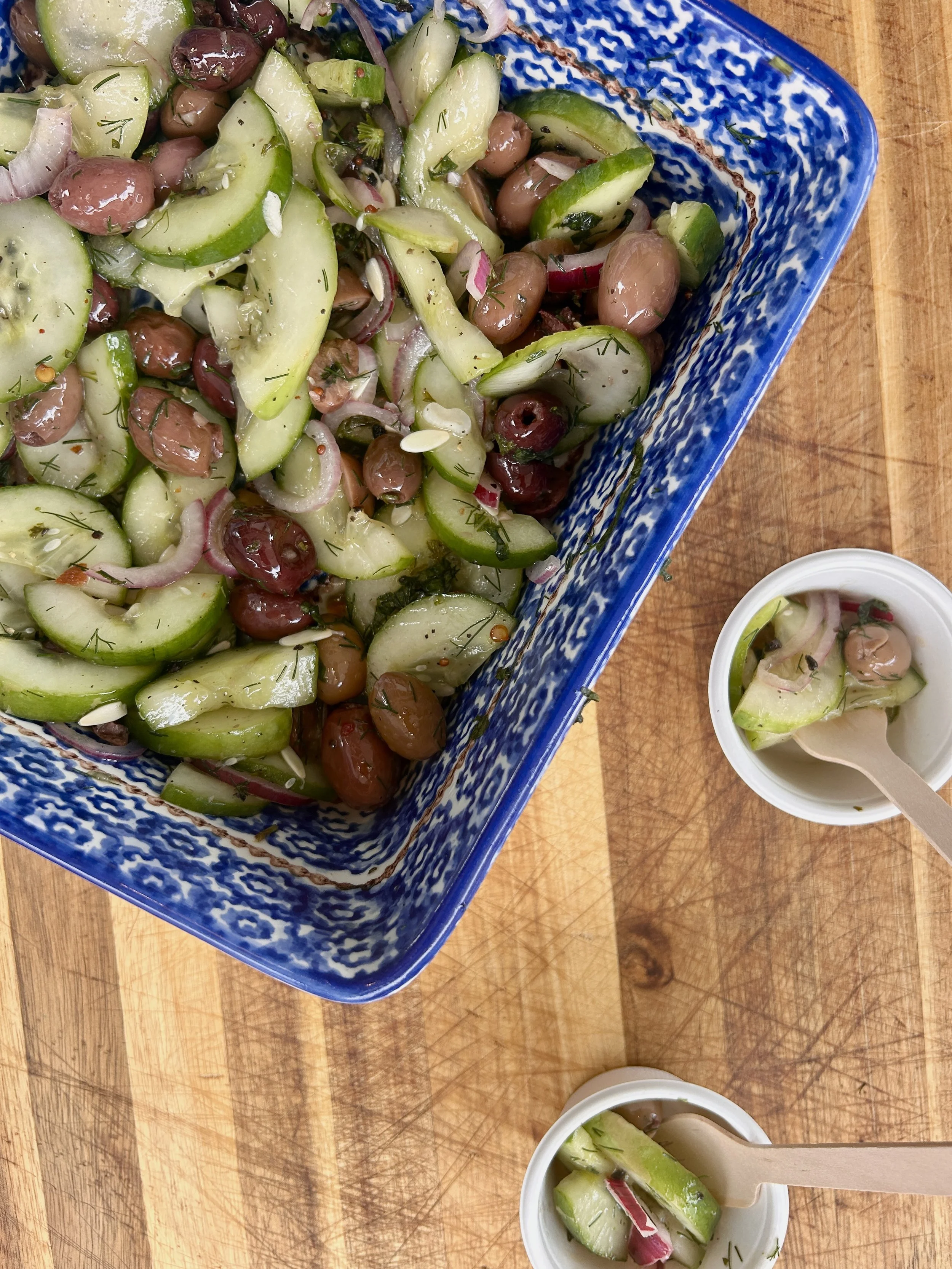 Cucumber Olive Salad