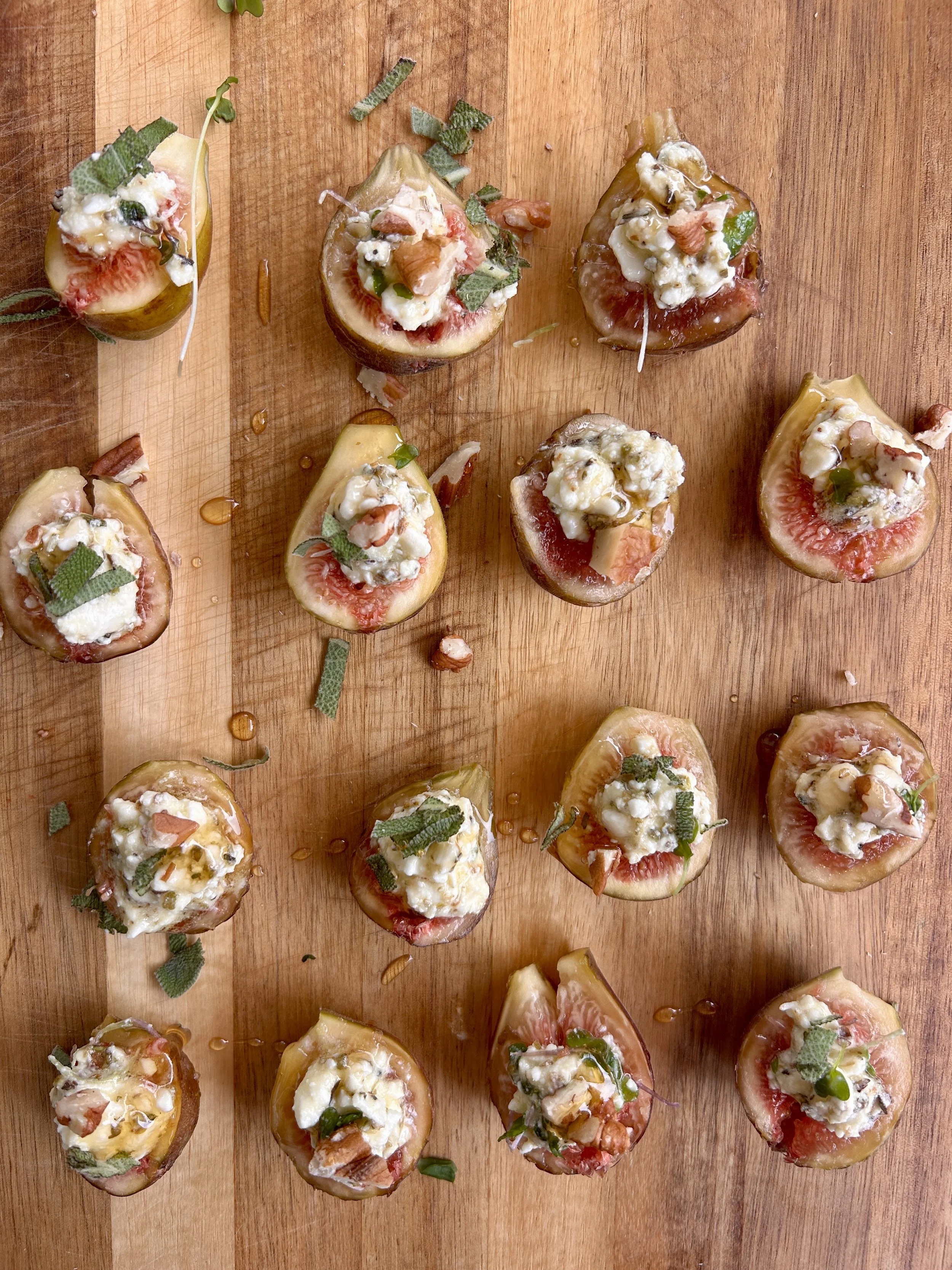 Feta and Herb Stuffed Figs