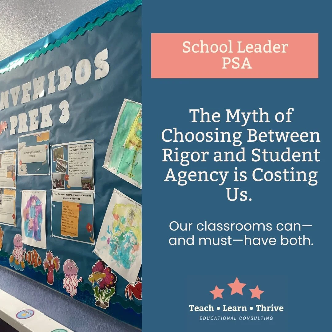 The Myth of Choosing Between Rigor and Student Agency is Costing Us. You can&mdash;and must&mdash;have both.

Too often, we hear leaders and teachers feel they must sacrifice high standards to make space for student-led learning. The solution lies in