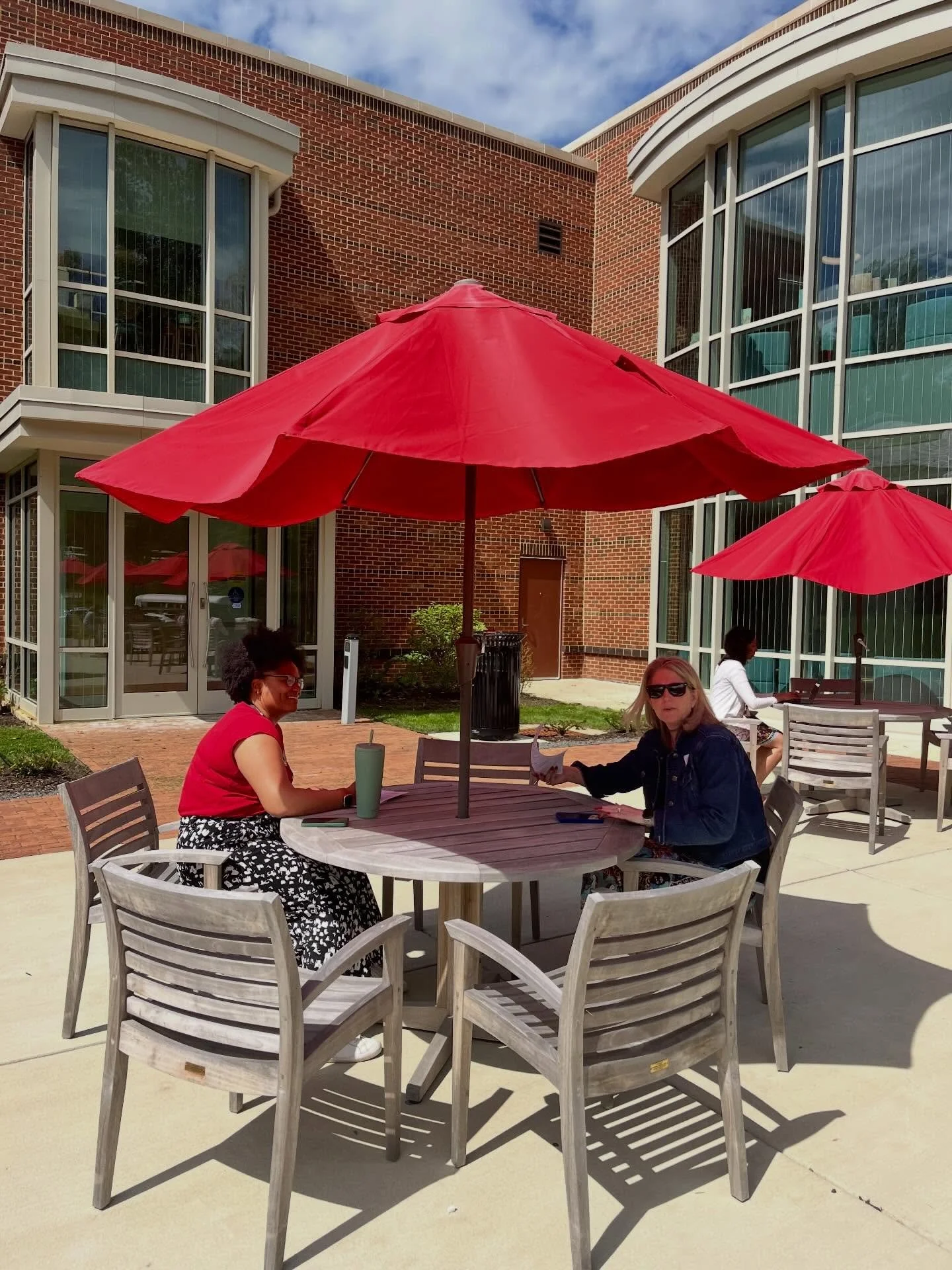When your leadership cohort meets at @madeiraschool on a sunny day, you do your reflections on the patio ☀️ 📓 🕶️ 

Cheers to the completion of this inaugural year of instructional leadership cohorts for independent schools&hellip; it has been magic