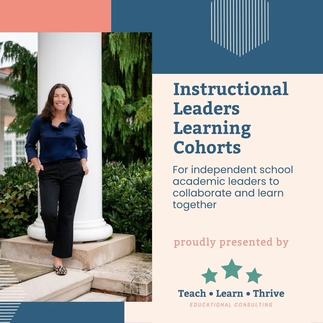 🚀Launching the Instructional Leadership Cohorts for 2026-27🚀

Ready to grow as a leader while helping your teachers thrive? 🌱

The 2026-27 Instructional Leadership Cohort is officially OPEN for registration!  This is a dedicated space for academic