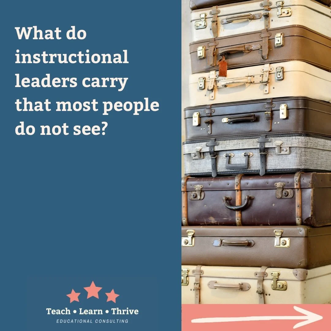🧳 🧠 What do instructional leaders carry that most people do not see?

Supporting teachers alone is a heavy and important lift: 

You&rsquo;re a caretaker and listening ear. 

You&rsquo;re also a coach, helping teachers improve their craft. 

Other 