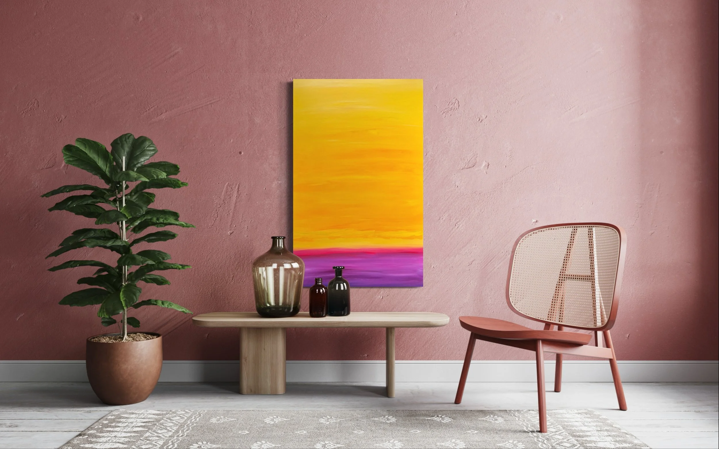 "Elevated Thoughts" by Liv Ash, 2021; $450; 30" x 48" Tall; Available