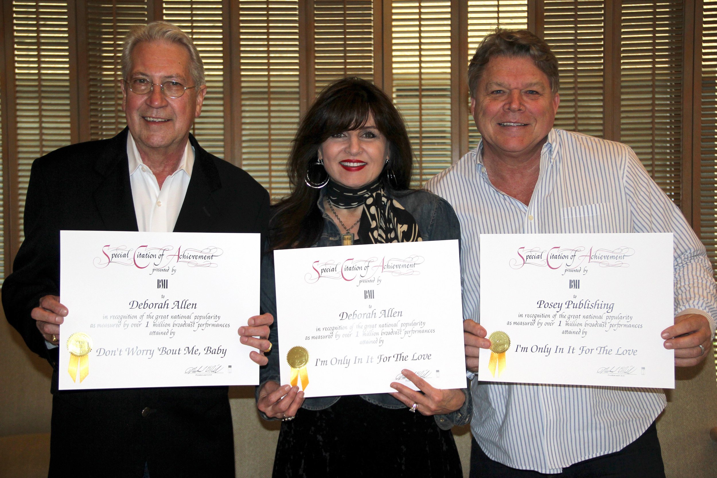 DEBORAH ALLEN ADDS TWO NEW MILLION-AIR AWARDS TO HER LIST OF HONORS