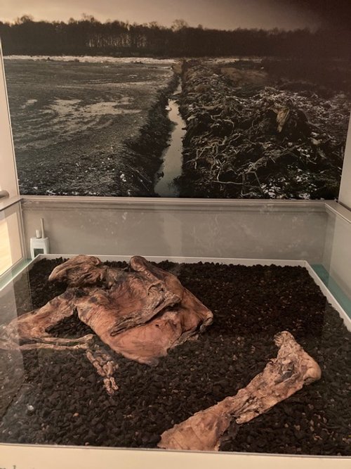 Lindow Man - displayed at the British Museum, London