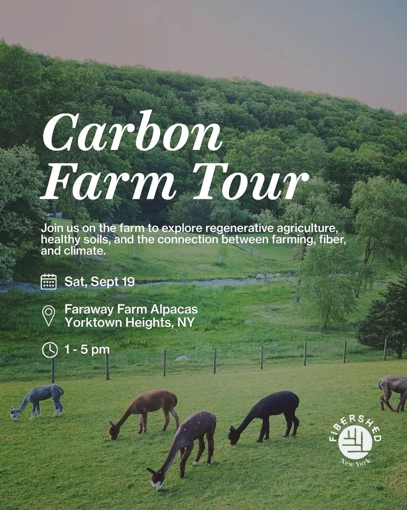 Carbon Farm Tour poster.