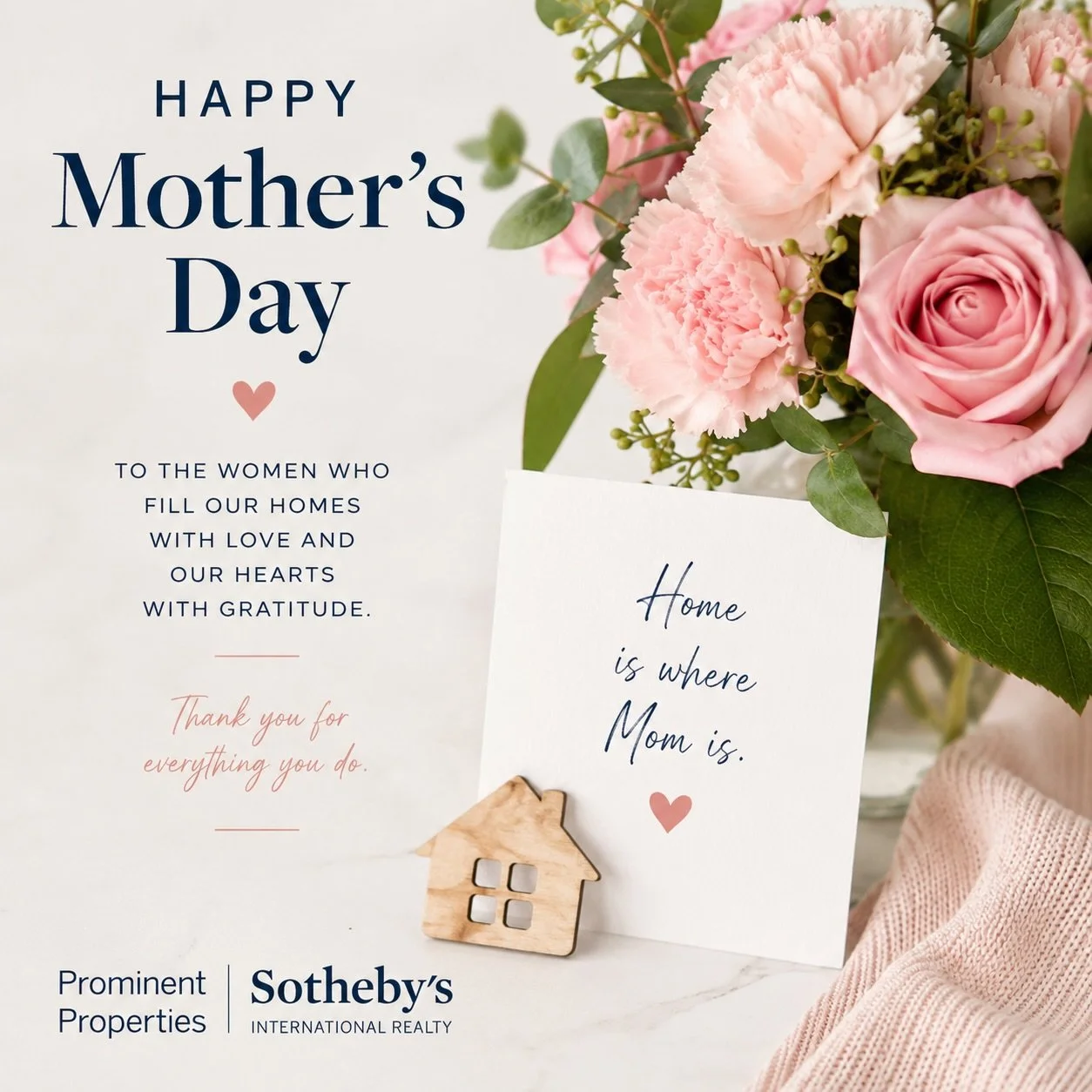 Happy Mother&rsquo;s Day to the women who make every house feel like home. 💐

Today is about celebrating the love, strength, guidance, and sacrifices that shape families and create lasting memories within the walls we call home. Wishing all mothers,