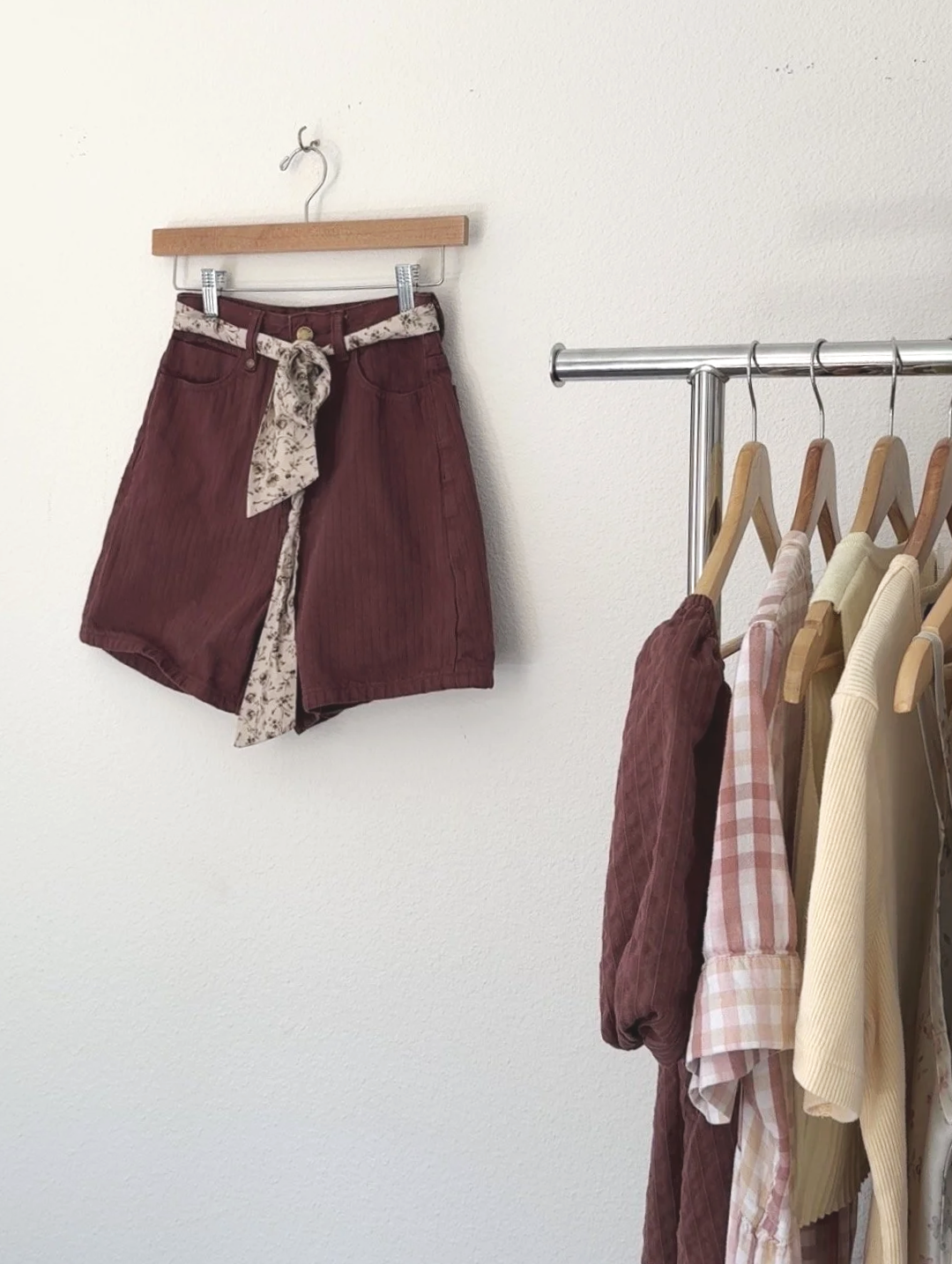 The Red Pin Stripe Shorts (2)